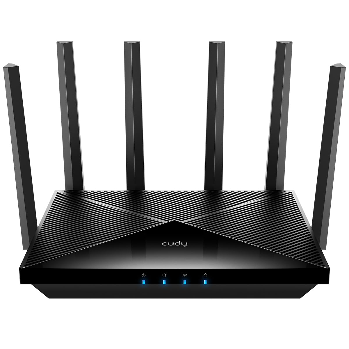 مسیریاب Cudy Tri-Band WiFi 7 BE11000، 6-Stream 10 گیگابایت بر ثانیه، 4 × پورت 2.5G، تا 11000 مگابایت بر ثانیه، سرور و کلاینت VPN، برنامه Cudy و شبکه مش، 6 × آنتن با گین بالا، WR11000