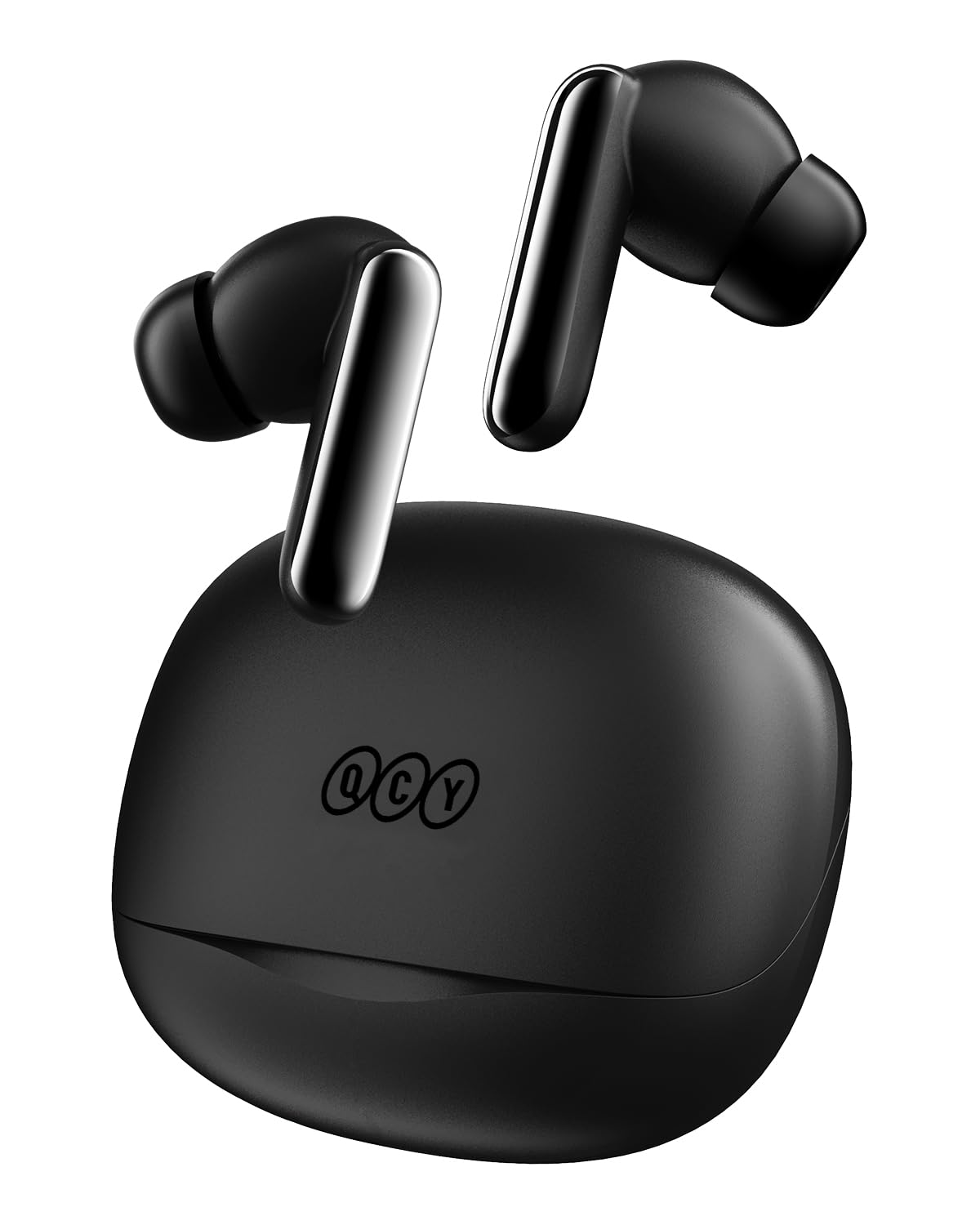 هدفون بی‌سیم قدرتمند QCY MeloBuds N50 با قابلیت لغو نویز، بازبینی هوشمند 45dB ، باس قدرتمند، تماس‌های شفاف هوش مصنوعی، اتصال دوگانه، بلوتوث 5.4 سیاه