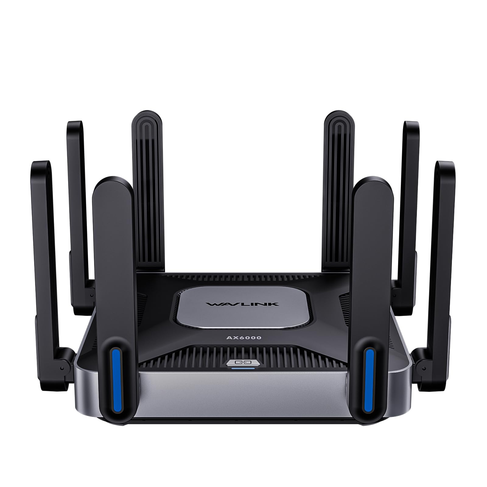 مسیریاب WAVLINK AX6000 دو بانده WiFi 6، پورت‌های چندگانه 2.5G، سرعت WiFi 6000Mbps، مسیریاب بازی WiFi برای اینترنت بی‌سیم، امنیت WPA3 و VPN برای خانه و کسب و کار، برد طولانی، مسیریاب‌های کامپیوتر