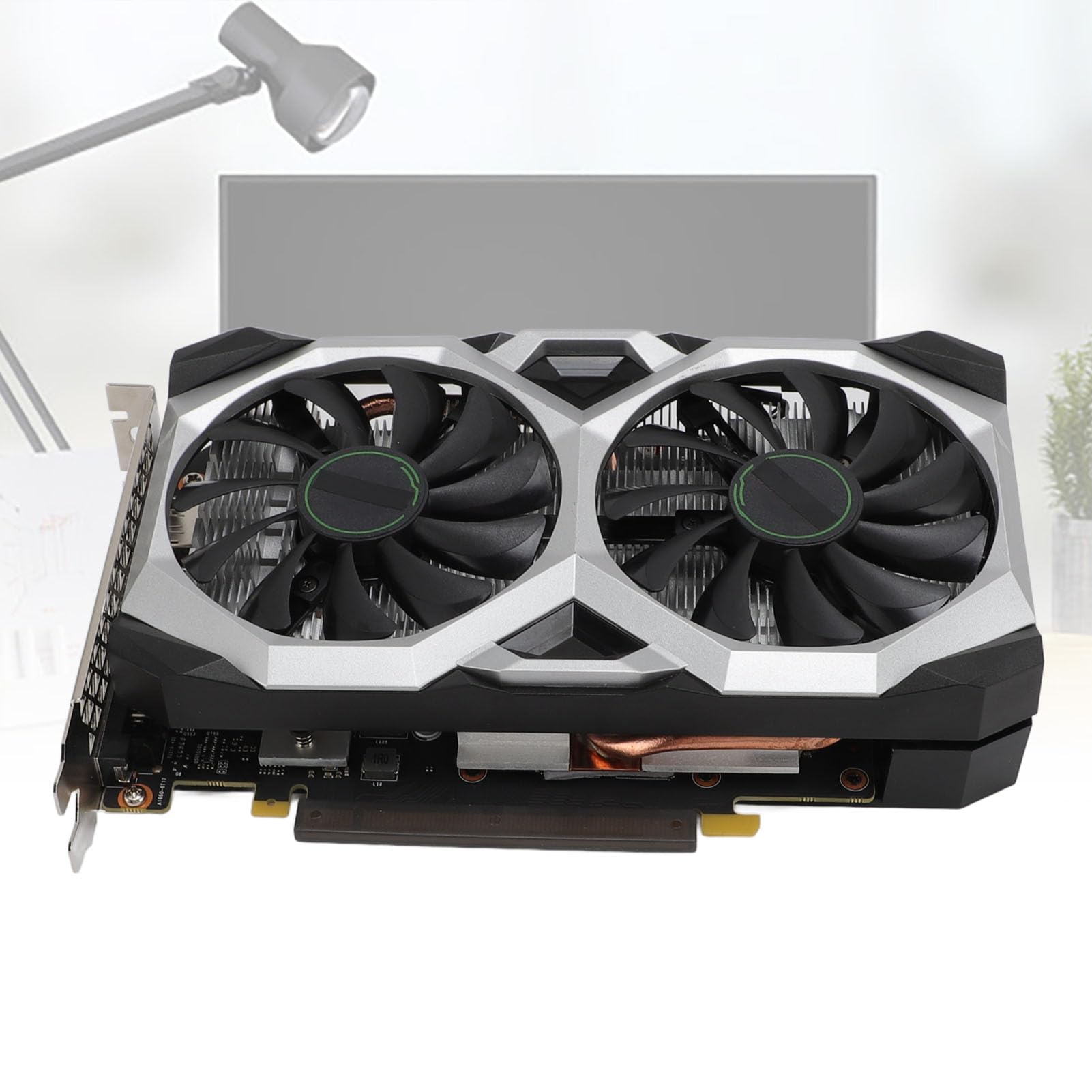 کارت گرافیک PCIE 3.0، کارت گرافیک 6GB GDDR6 با دو فن ساکت، حافظه 192 بیتی، سرعت ساعت هسته 14000 مگاهرتز برای ویندوز 7 8 10