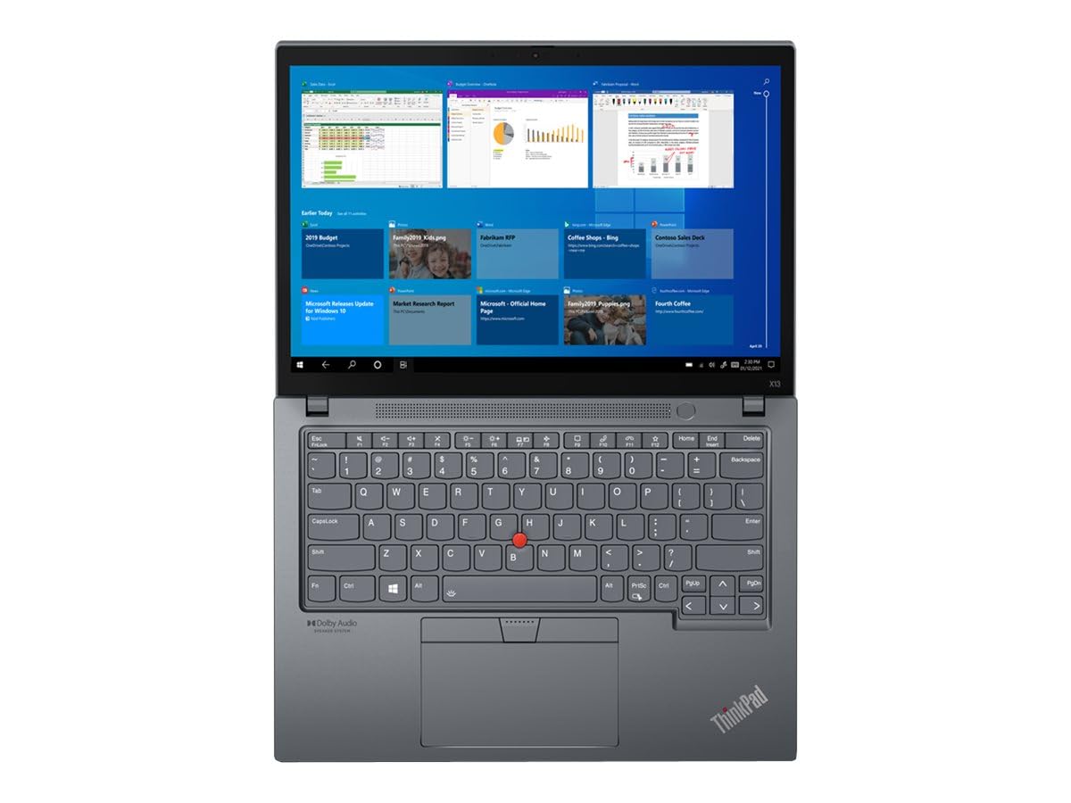 لپ تاپ Lenovo ThinkPad X13 Gen 2 Intel | 13.3 اینچ 1920x1200 FHD+ | Core i7-1165G7 - 512GB SSD هارد دیسک | 16GB رم | 4 هسته @ 4.7 گیگاهرتز ویندوز 11 هوم سیاه (تجدید نظر شده)