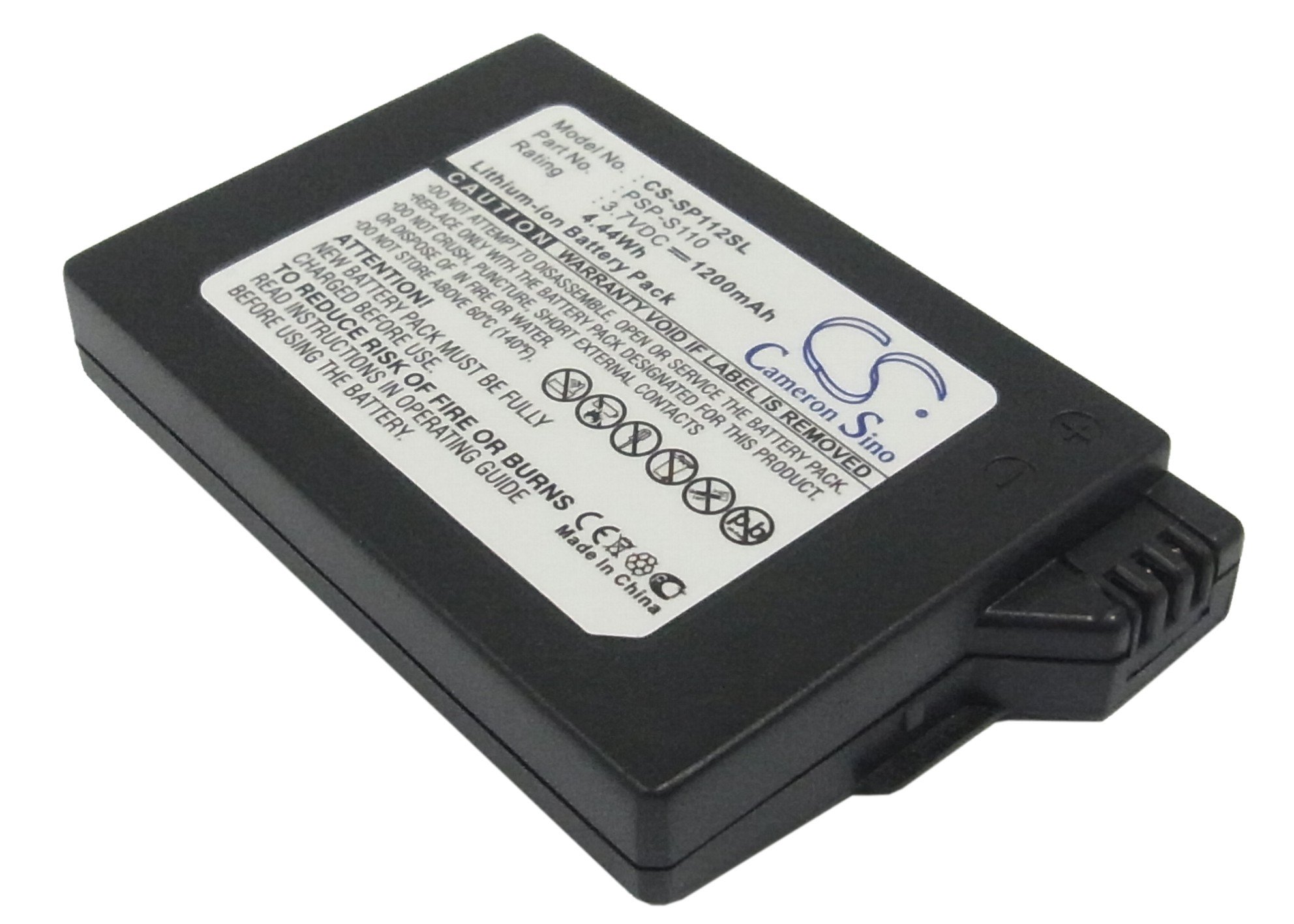 باتری جایگزین TollCor 1200mAh/3.7V برای Sony PSP-2008، PSP-3000، PSP-3001، PSP-3002، PSP-3003، PSP-3004، PSP-3005، PSP-3006، PSP-3007، PSP-3008، شماره قطعه: PSP-S110