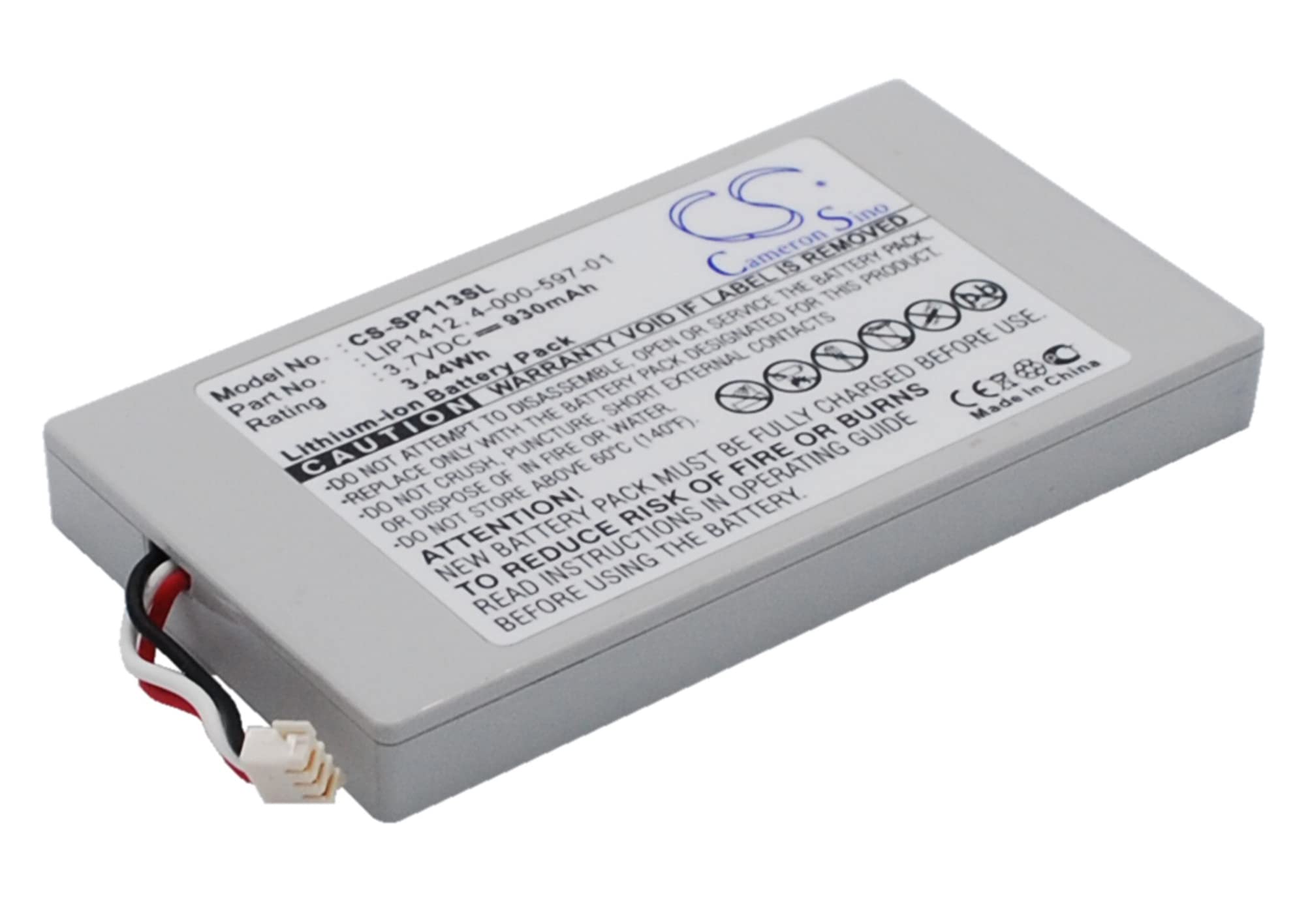 باتری جایگزین TollCor 850mAh/3.7V برای سونی PSP GO، PSP-N100، PSP-NA1006، شماره قطعه: 4-000-597-01، LIP1412
