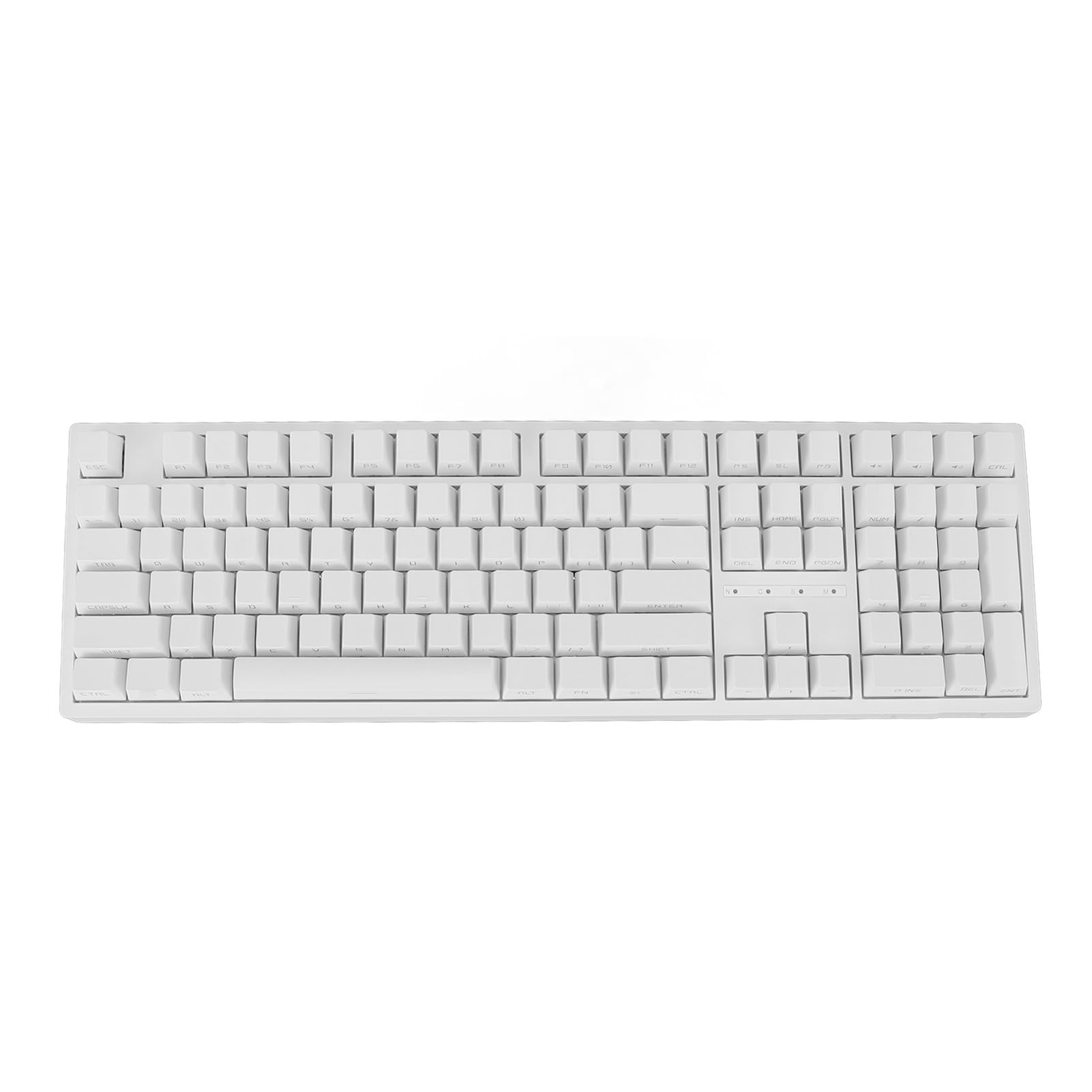 108 Key Mechanical Keyboard, White Multi Modes Wireless 2.4G BT Type C Wired Keyboard RGB Backlit Red Switch Full Key Hot Swappable Ergonomic Gaming Keyboard for PC Laptop