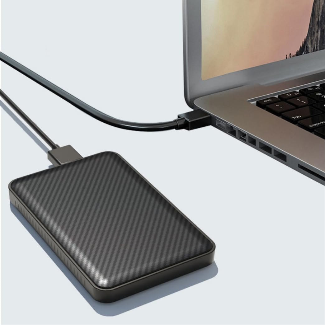 دیسک سخت خارجی 500 گیگابایت- درایو سخت USB 3.0 قابل حمل اولتراسلیم 500 گیگابایت سرعت بالای 5 گیگابیت بر ثانیه برای پی‌اس۵ درایو سخت خارجی برای کامپیوتر، لپتاپ (500 گیگابایت)