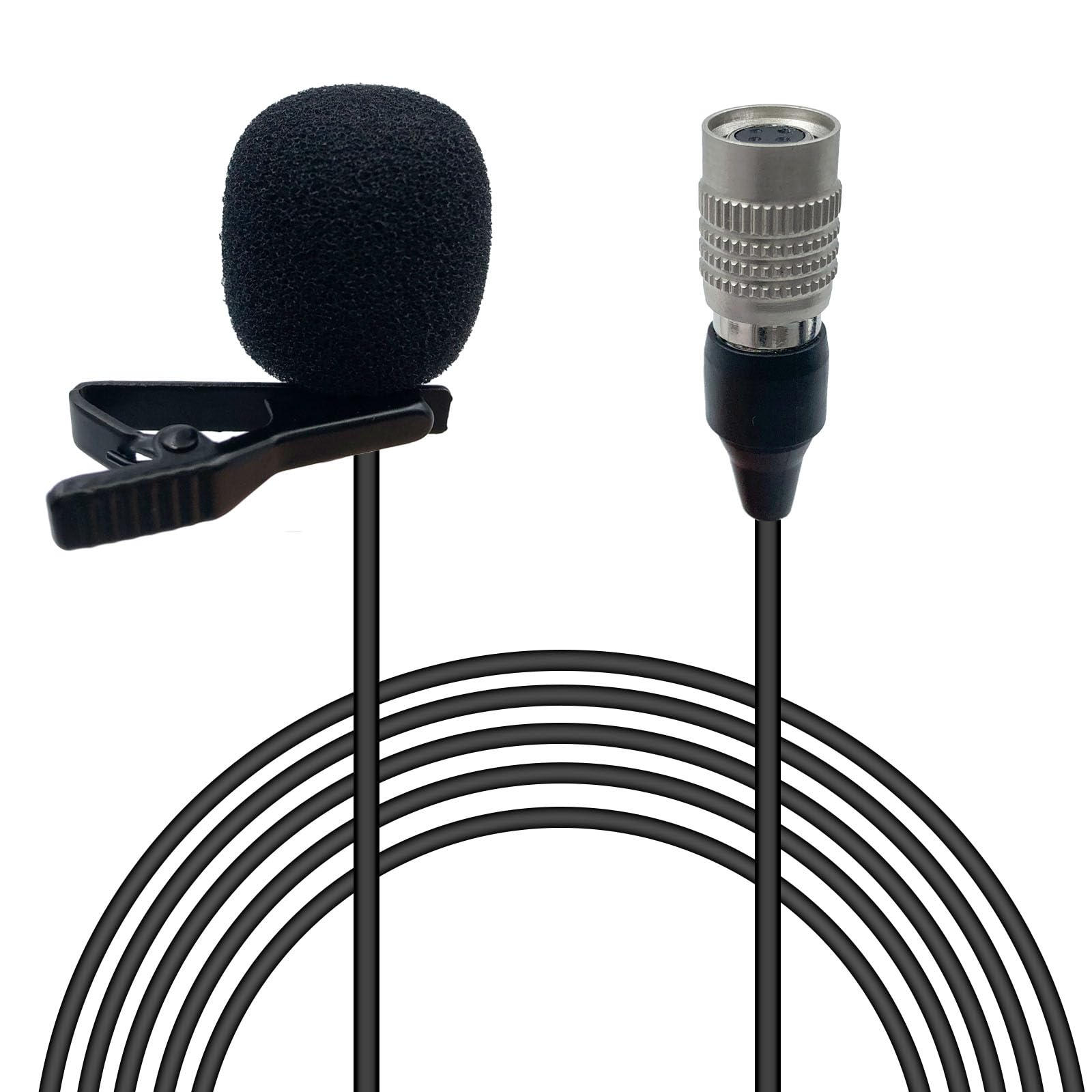 میکروفون لاوالیر  MICMXMO قابل اتصال با سیستم بی‌سیم Audio-Technica، میکروفون کاندنسری چندجهته مدل Tie (با پلاگین 4 پینی Hirose) Prise Hirose 4Pin