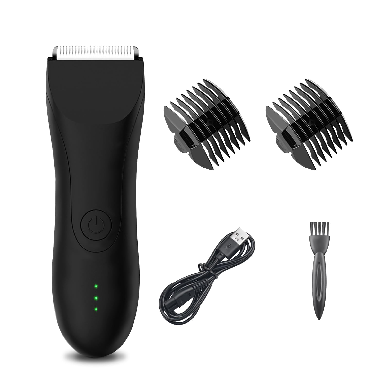 Electric Epilator for Men: Electric Razor for Face Hands Legs Underarm - Wet & Dry Portable Wireless Hair Removal with 4 Length Combs - Painless Smooth Skin for Men & Women
