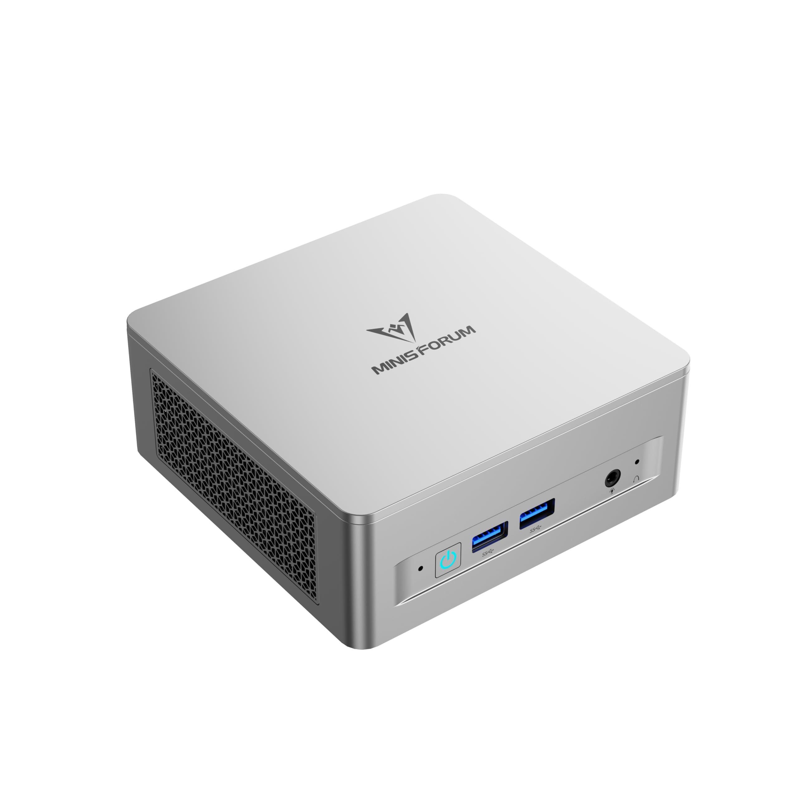 رایانه‌ی کوچک MINISFORUM UM870، AMD Ryzen 7 8745H 8C/16T تا 4.9GHz، نسخه‌ی Barebone با DDR5/PCIe4.0 SSD، گرافیک AMD Radeon 780M، پورت‌های HDMI/USB 4/DP، RJ45 2.5G، WiFi، BT UM870 Slim Barebone