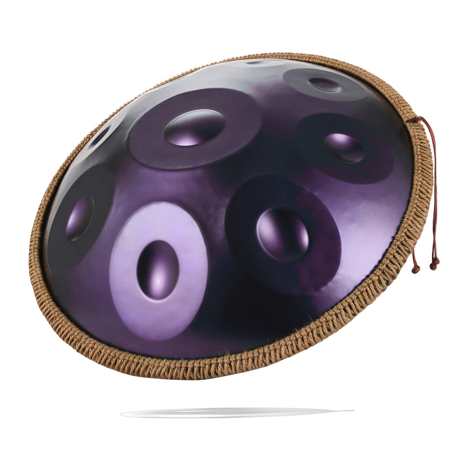 Handpan drums for adults Hang pan drums sets 22 inches Aoxzcvpr 440HZ D minor kurd handpan for performance.(Purple, 22In-9 Notes)