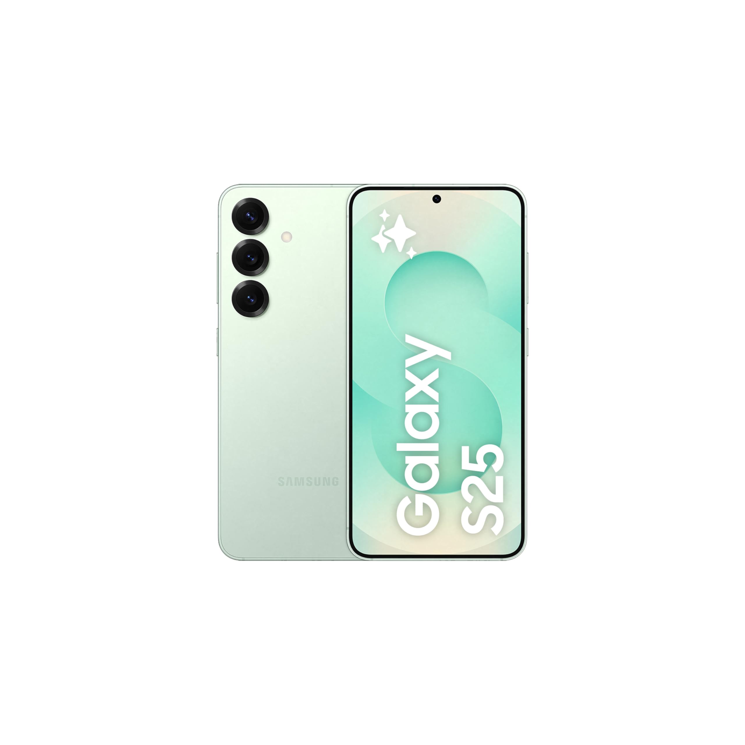 تلفن هوشمند Samsung Galaxy S25 AI، ظرفیت 256 گیگابایت، 12 گیگابایت RAM، نعنا، اندروید اسمارت‌فون، دوربین 50 مگاپیکسل، عمر باتری طولانی (نسخه UAE) Mint 256GB