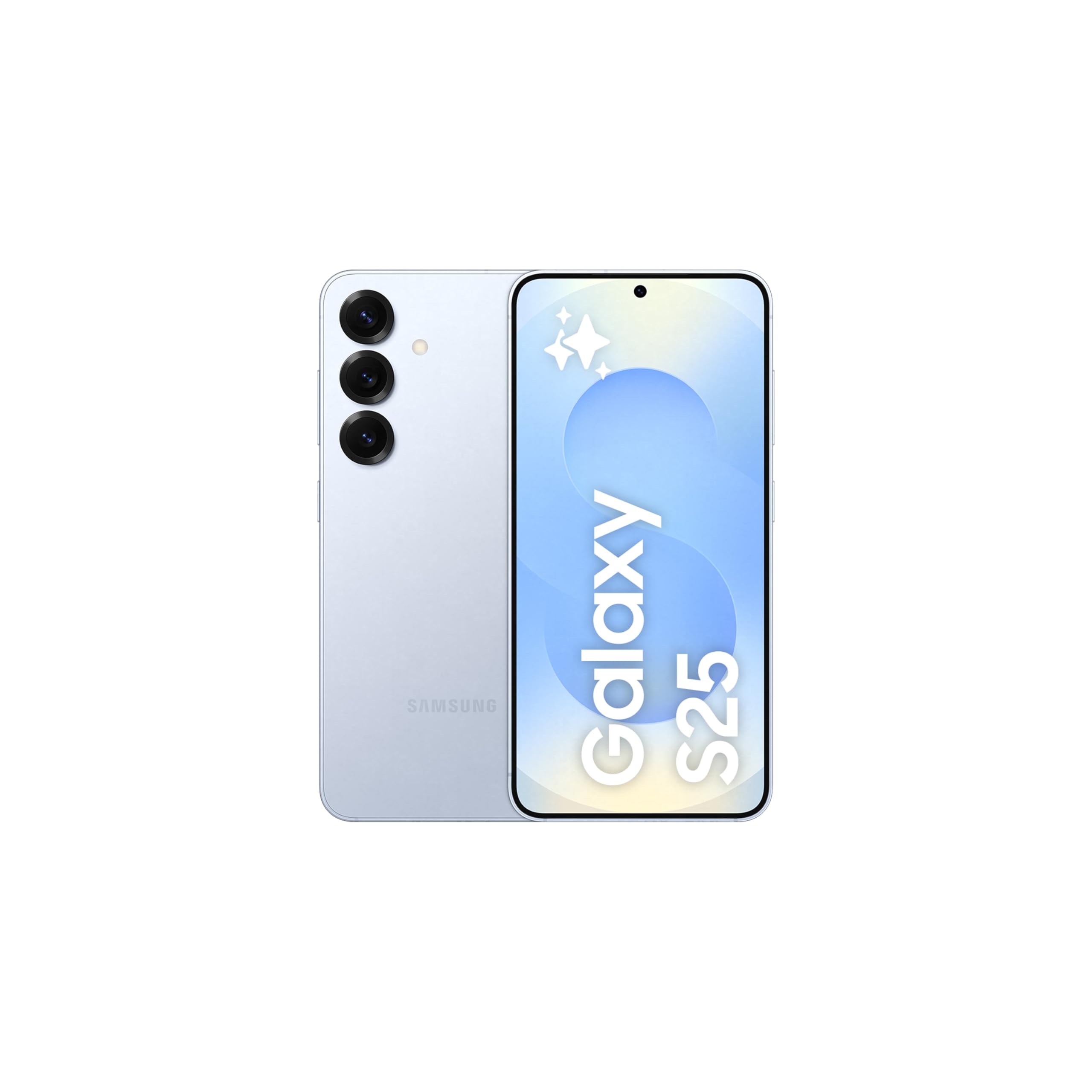 تلفن هوشمند Samsung Galaxy S25 AI، حافظه 256 گیگابایت، رم 12 گیگابایت، آیسی بلو، تلفن هوشمند اندروید، دوربین 50 مگاپیکسل، عمر باتری بلند (مورد تأیید نوع UAE) آیسی بلو 256 گیگابایت