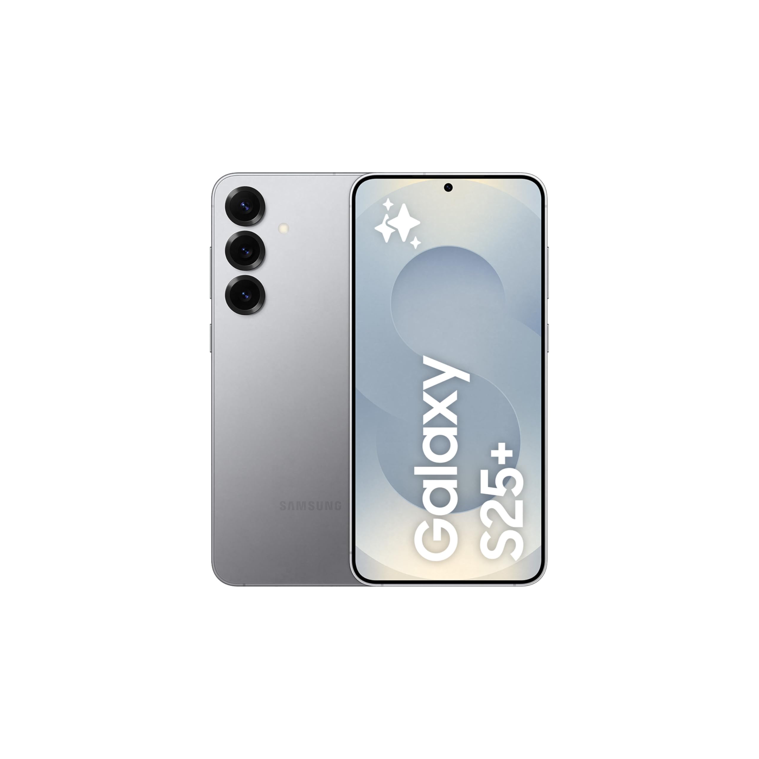 Samsung گلکسی S25+ AI تلفن، حافظه ۲۵۶ گیگابایت، رم ۱۲ گیگابایت، نقره ای سایه، اندروید اسمارتفون، دوربین ۵۰ مگاپیکسل، عمر باتری طولانی (نسخه امارات) سایه نقره ای ۲۵۶ گیگابایت