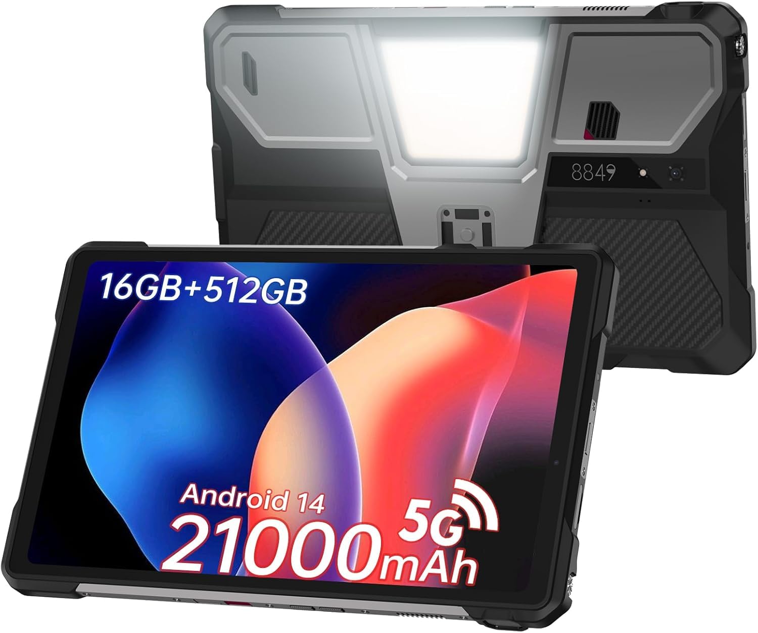 8849 تانک پد تبلت مقاوم پروژکتور تبلت 10.95 اینچ 120Hz 16GB 512GB باتری 21000mAh 66W دوربین 32MP + 50MP