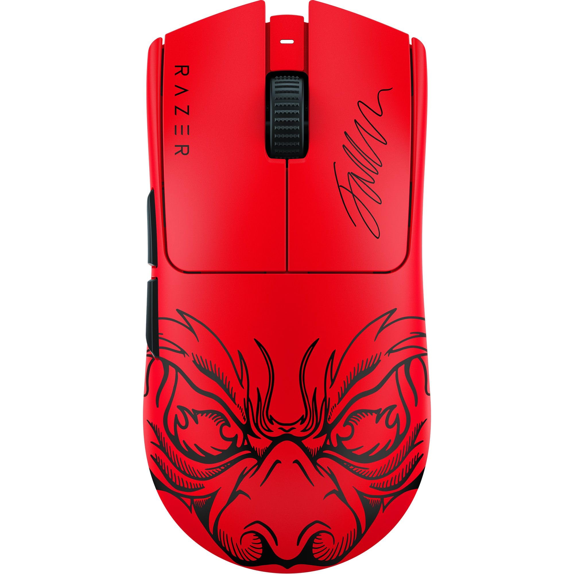 ماوس بازی بی‌سیم Razer Viper V3 Pro: تقارنی، سبک با وزن ۵۵ گرم، Polling 8K، حسگر نوری 35K DPI، سوییچ‌های اپتیکال نسل۳، ۸ دکمه قابل برنامه‌ریزی، باتری ۹۵ ساعته - نسخه Faker Edition Viper V3 Pro RED