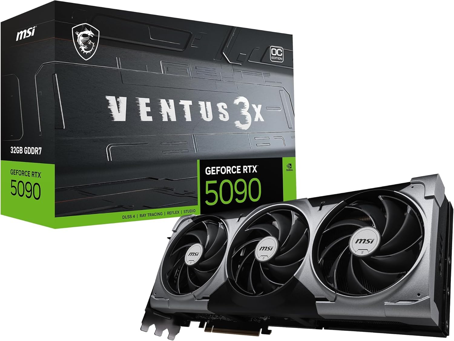 GeForce RTX 5090 32 گیگ VENTUS 3X OC مشکی/سفید