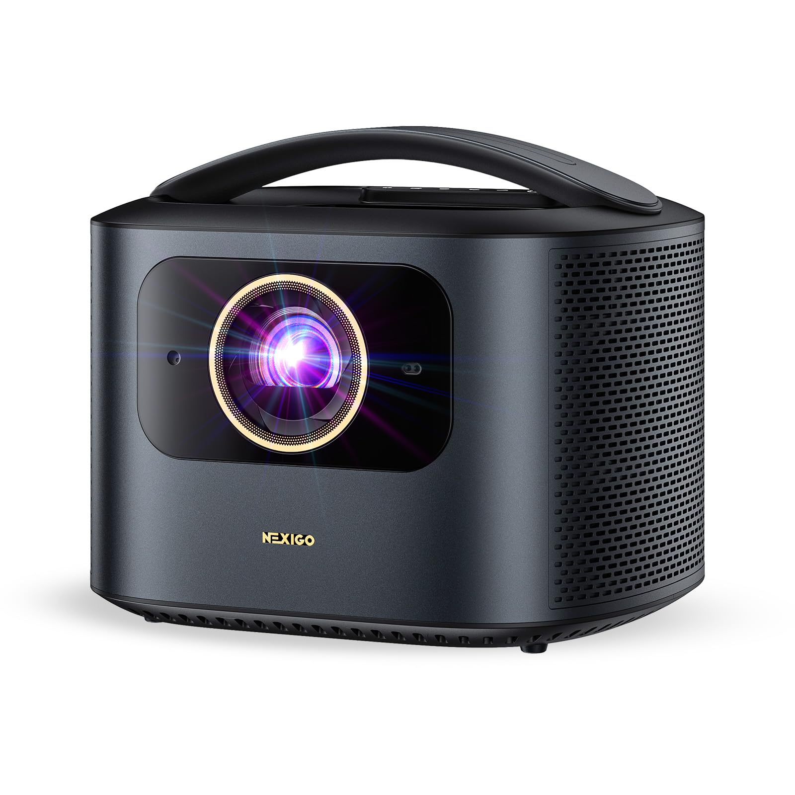 پروژکتور قابل حمل NexiGo TriVision Ultra، 4K Tri-LED-Laser، 2600 لومنس، بدون لیزر نقطه‌ای، بدون خستگی چشم، Dolby Vision، HDR10+، تئاتر خانگی/فضای باز با 3D، 30W DTS Virtual:X، اسلات ذخیره‌سازی Fire TV
