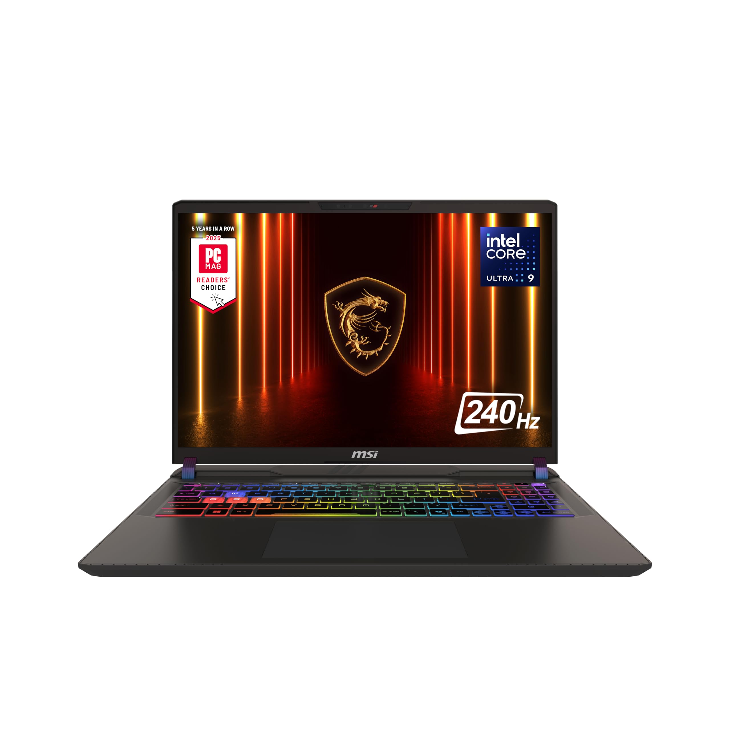 لپتاپ بازی MSI Vector 16 HX AI 16 اینچ 240Hz QHD+: Intel Core Ultra 9-275HX، NVIDIA GeForce RTX 5070Ti، 16GB DDR5، 1TB NVMe SSD، Thunderbolt 5، Wi-Fi 7، ویندوز 11 Home: رنگ خاکستری کوزمو A2XWHG-211US Ultra 9 275HX، 16 گیگابایت رم، 1 ترابایت حافظه SSD، RTX 5070 Ti، صفحه نمایش 16 اینچ QHD+ با نرخ تازه‌سازی 240Hz