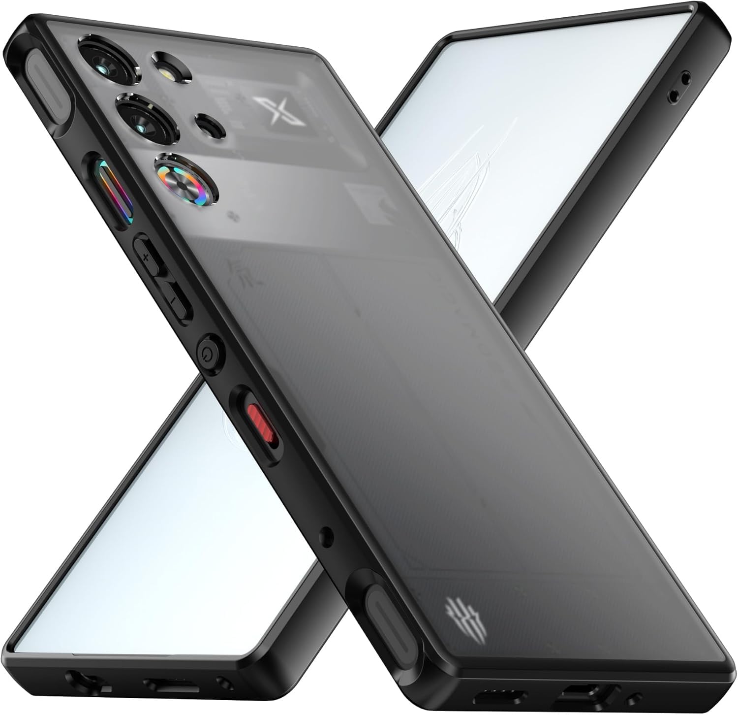برای محافظ ZTE Nubia Red Magic 10S Pro+ / 10S Pro / 10 Pro+ / 10 Pro، پوشش عقب ضد شوک TPU، محافظ بامپر، حس حفاظتی نازک بازوی ضد اثر انگشت سیاه مات 10 Pro / 10 Pro / 10S Pro / 10S Pro+