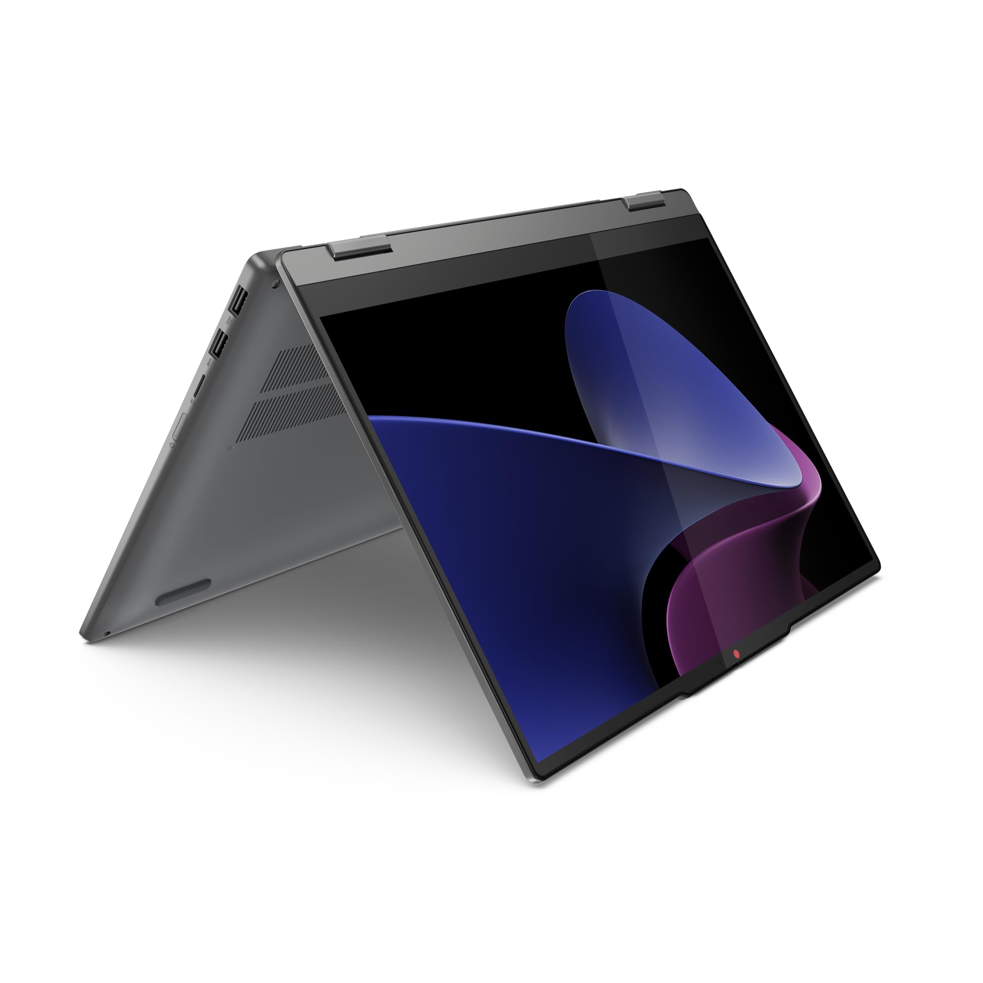 لپ تاپ Lenovo IdeaPad 5 2-in-1 14IRH9 با صفحه نمایش لمسی گلاسه OLED WUXGA 14 اینچی، Core i7-13620، 16GB RAM، 1TB SSD، گرافیک مدمج Intel UHD، صفحه کلید انگلیسی-عربی با نور پس زمینه، ویندوز 11، رنگ خاکستری لونا + PEN [83KX003YAX]