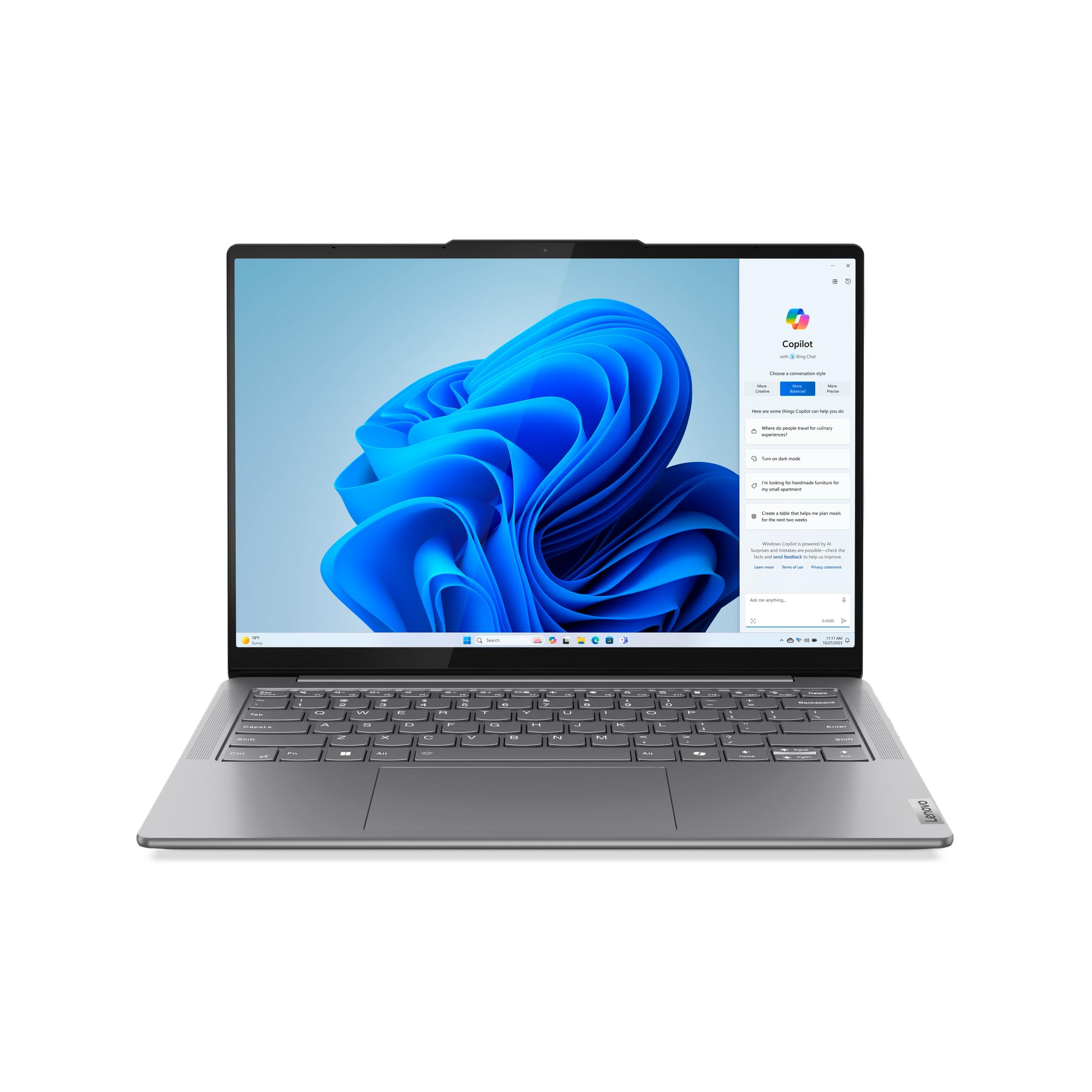 Lenovo Yoga Slim7 14IMH9 AI PC, 14" WUXGA OLED Display, Intel Core U5-125H, 16GB RAM, 1TBSSD, Intel NPU, Integrated Arc Graphics, Bcklit Eng-Ar KB, Win11, Luna Grey [83CV005VAX] + 2Yr Premium Care