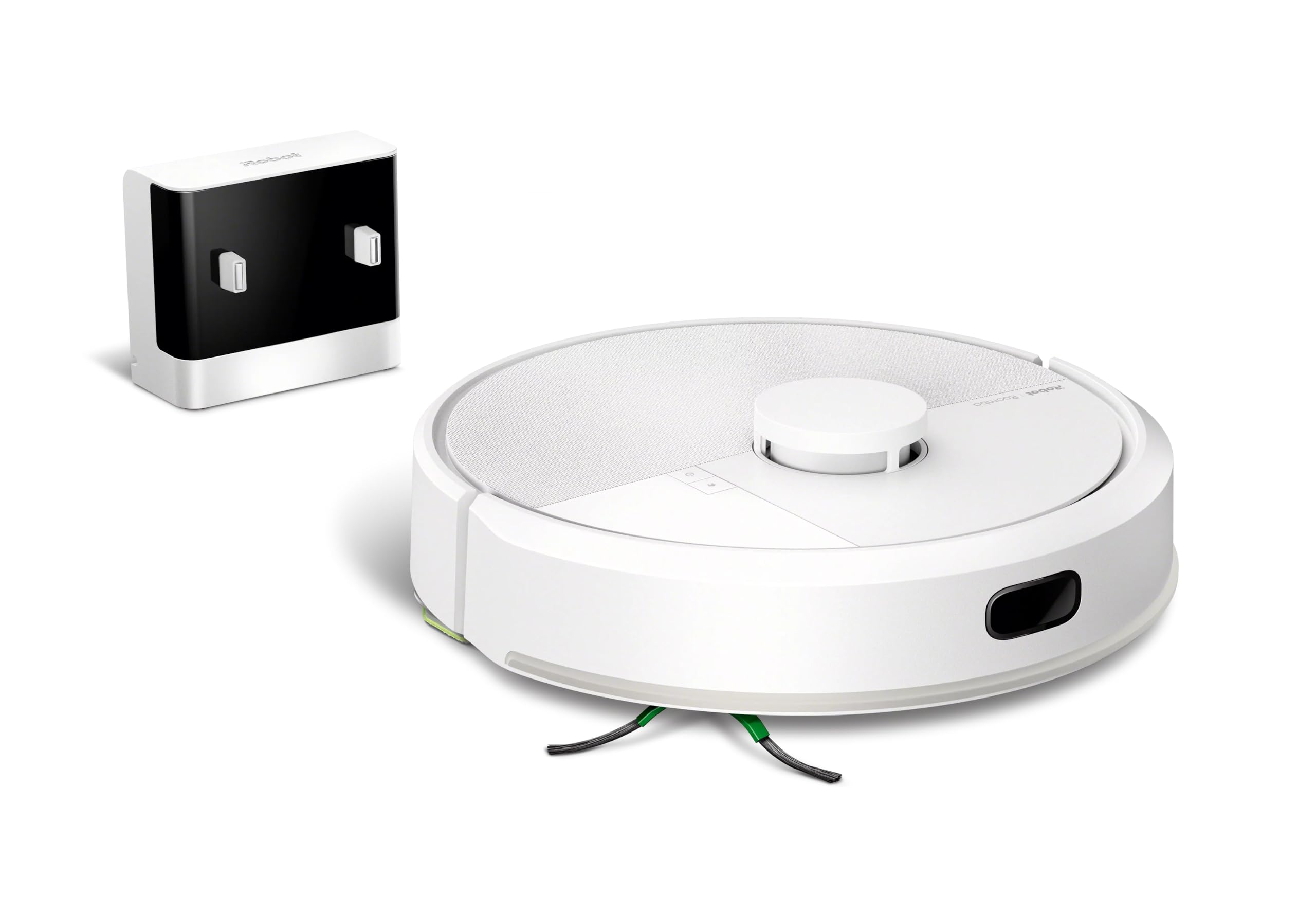 روبات جاروبرقی و ماپ iRobot Roomba 105 Combo - مکنده، شمعدان 7000Pa، مسیریابی LiDAR، مپینگ SmartScrub، شناسایی فرش، کنترل از طریق اپلیکیشن و صدا، زمان کارکرد 120 دقیقه - سفید کمبو 105 سفید