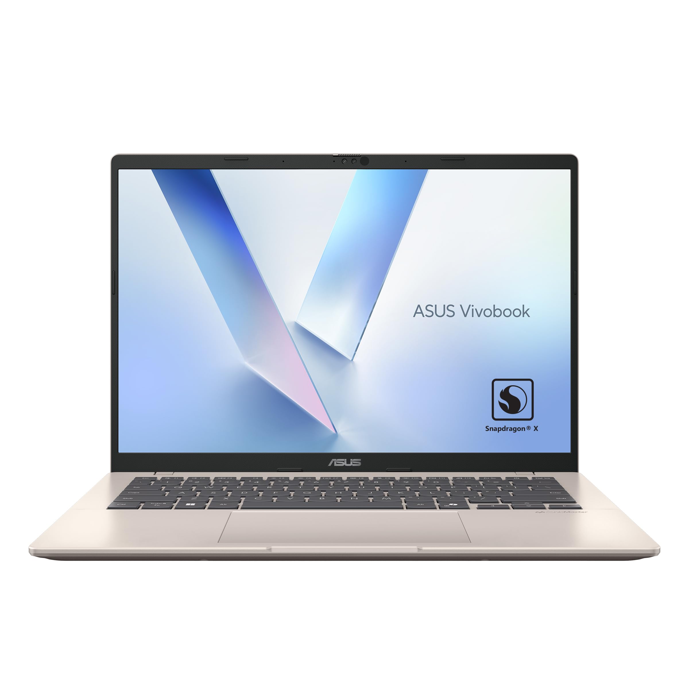 ASUS Vivobook 14 X1407QA-LY046W / Snapdragon X126100 پروا SE / 16 گیگابایت رم / 1 ترابایت حافظه جامد / صفحه نمایش 14 اینچی WUXGA (1920x1200) / ویندوز 11 خانه - طلایی پلاتینوم