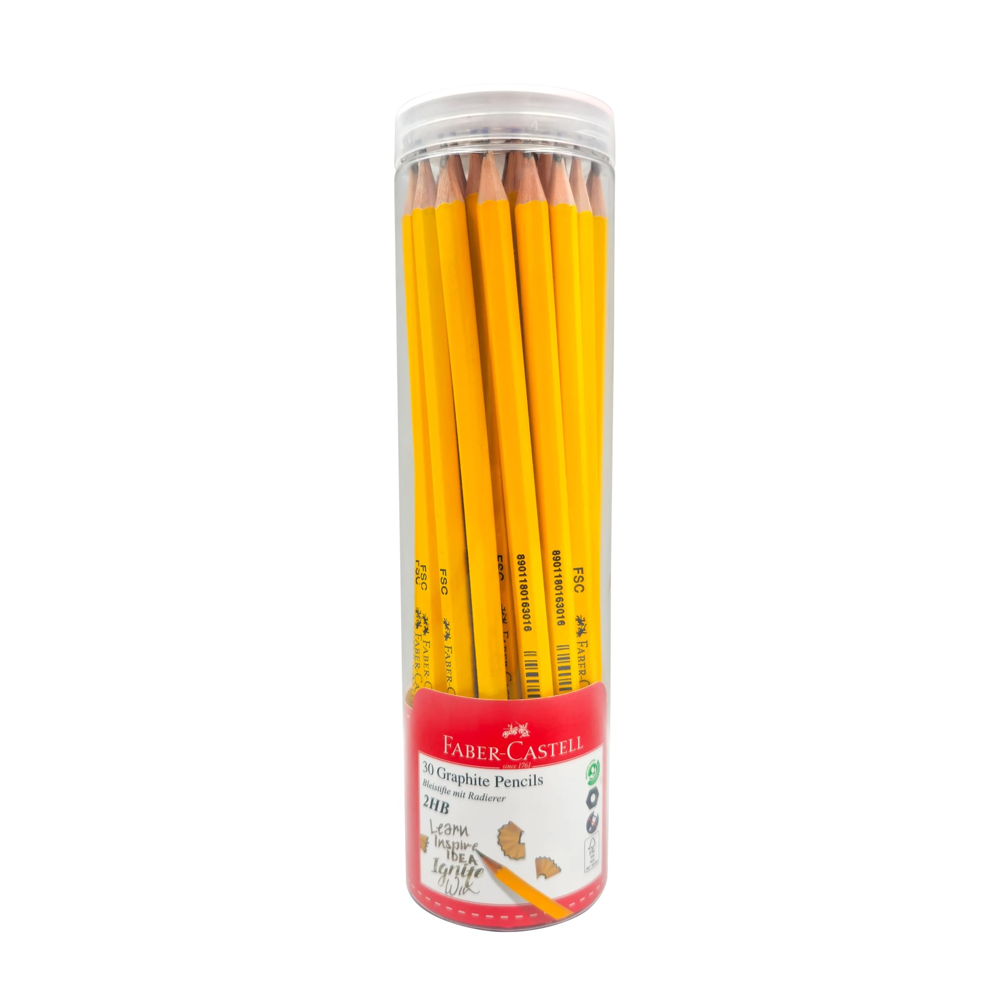 مداد گرافیت Faber-Castell HB 30 عددی آرت، مداد سه‌ضلعی نقاشی و طراحی، مناسب برای نقاشی، مداد هنری برای نقاشی و سایه‌زدن، وسایل تحریر مدرسه