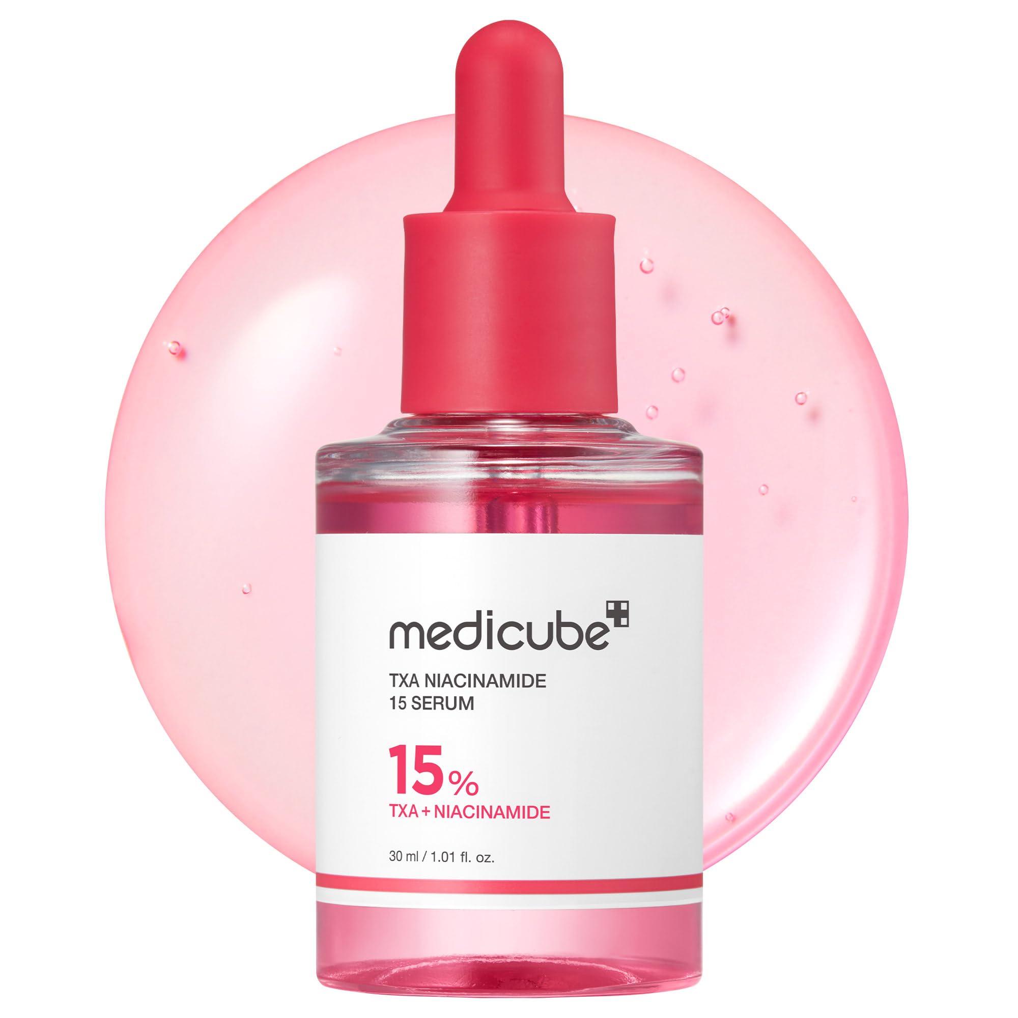 مدیکیوب TXA+Niacinamide 15% روشن کننده‌ی سرم صورت برای مراقبت پس از لکه | مراقبت روزانه همه‌کاره از پوست کره‌ای | درمان ترکیب پوست، بافت و مرطوب کننده | اسید ترانزامیک با غلظت بالا 5% | 1.01 اونس