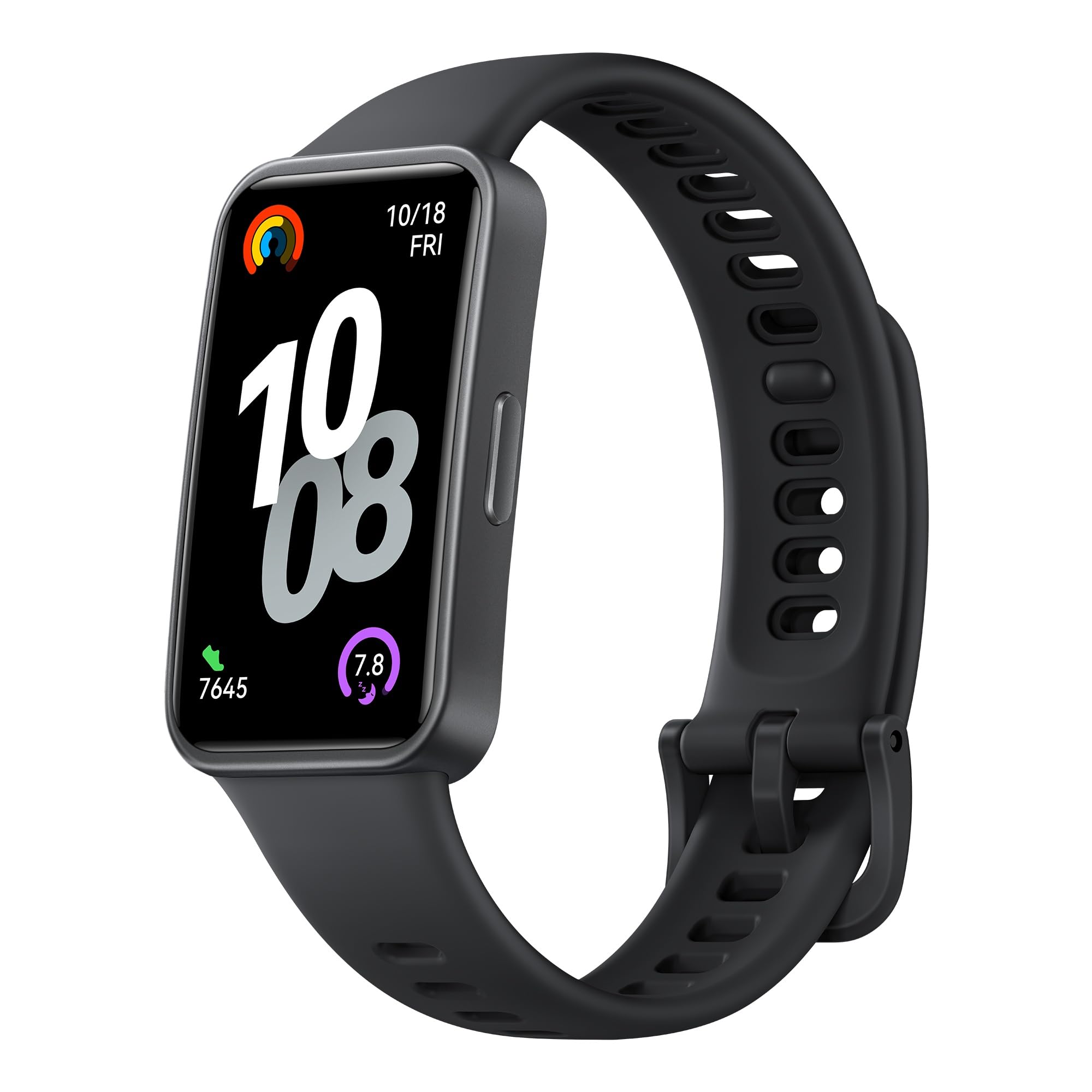 ساعت هوشمند HUAWEI Band 10، طراحی فلزی و راحت برای استفاده، تجزیه و تحلیل خواب سطح حرفه‌ای، کمک به سلامت عاطفی، 100 حالت ورزشی، عمر باتری قوی، قابل استفاده بر روی سیستم عامل‌های IOS و اندروید، رنگ مشکی