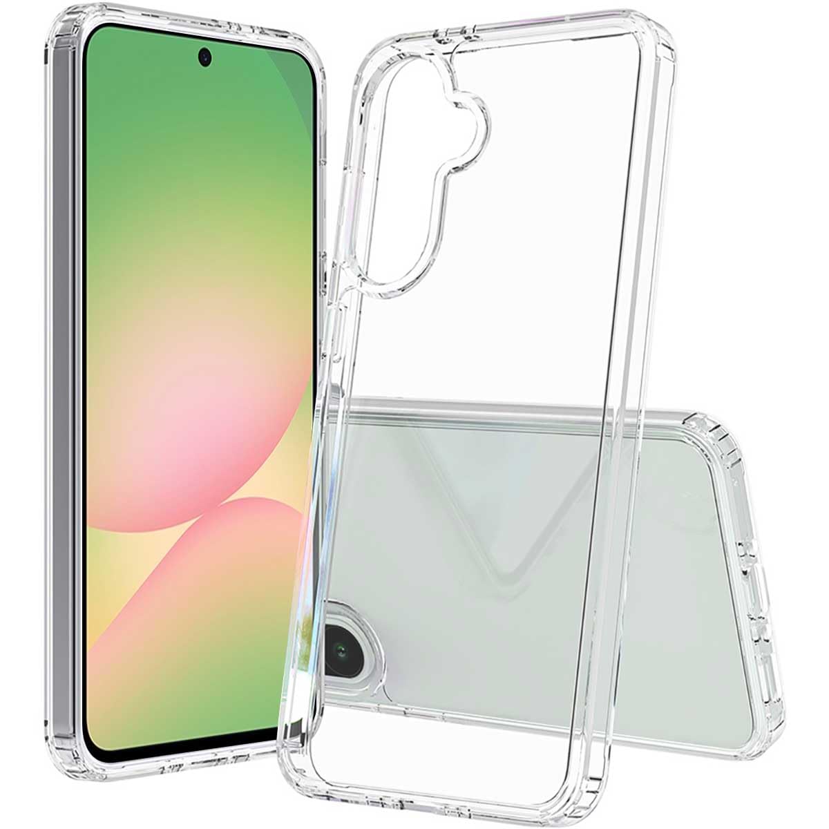 محافظ T Tersely Hybrid Clear Crystal سازگار با Samsung Galaxy A56 5G (2025) - فناوری TPU + پلی کربنات، محافظت ضد زردی، کاور محافظ ضد ضربه برای Samsung Galaxy A56 5G