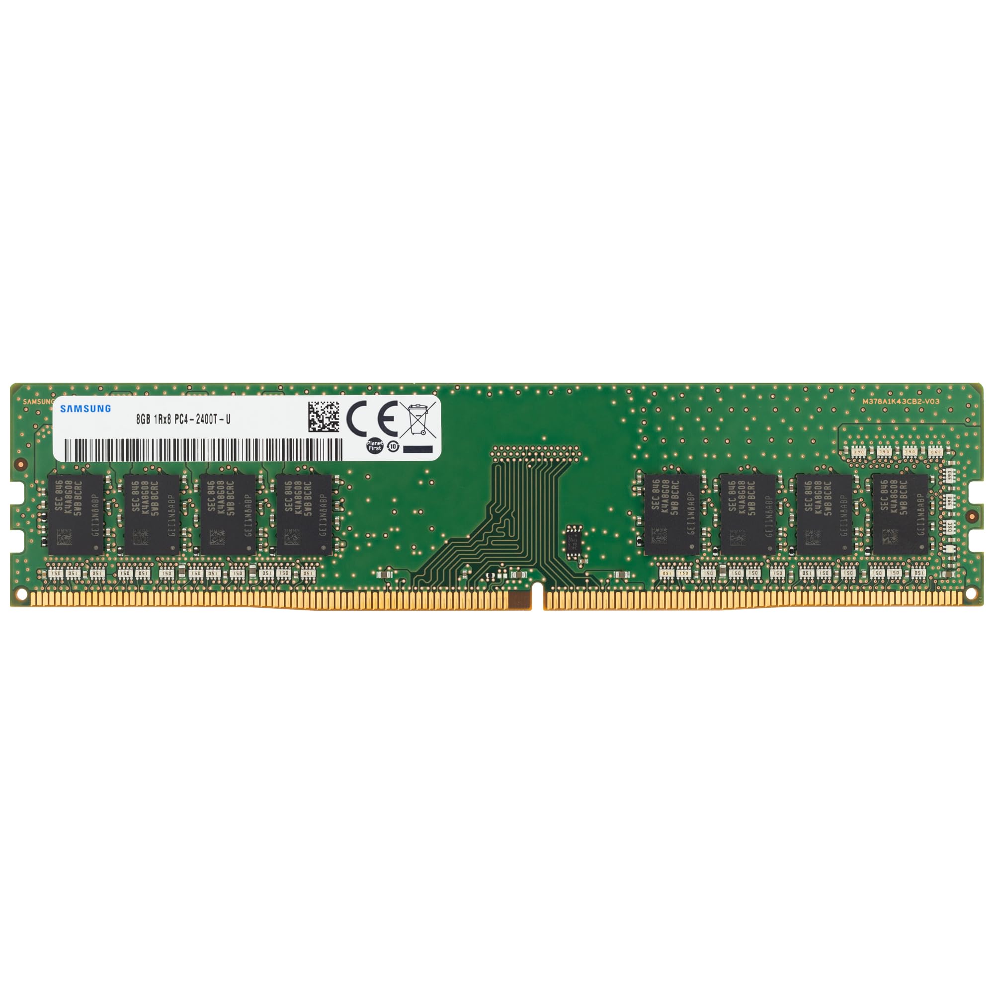 Samsung 8GB DDR4 2400MHz PC4-19200 (PC4-2400T) CL17 UDIMM 1Rx8 Single Rank 1.2V Non-ECC DIMM 288-Pin Desktop PC RAM Memory 8GB | 1Rx8 DDR4-2400 (PC4-19200) 1 Module

حافظه RAM دسکتاپ کامپیوتر 8 گیگابایت سامسونگ DDR4 با فرکانس 2400 مگاهرتز، استاندارد PC4-19200 (PC4-2400T) CL17 UDIMM 1Rx8، 1.2 ولت، بدون ECC، دارای 288 پین، حافظه RAM تک رنگ 8 گیگابایت | 1Rx8 DDR4-2400 (PC4-19200) 1 ماژول