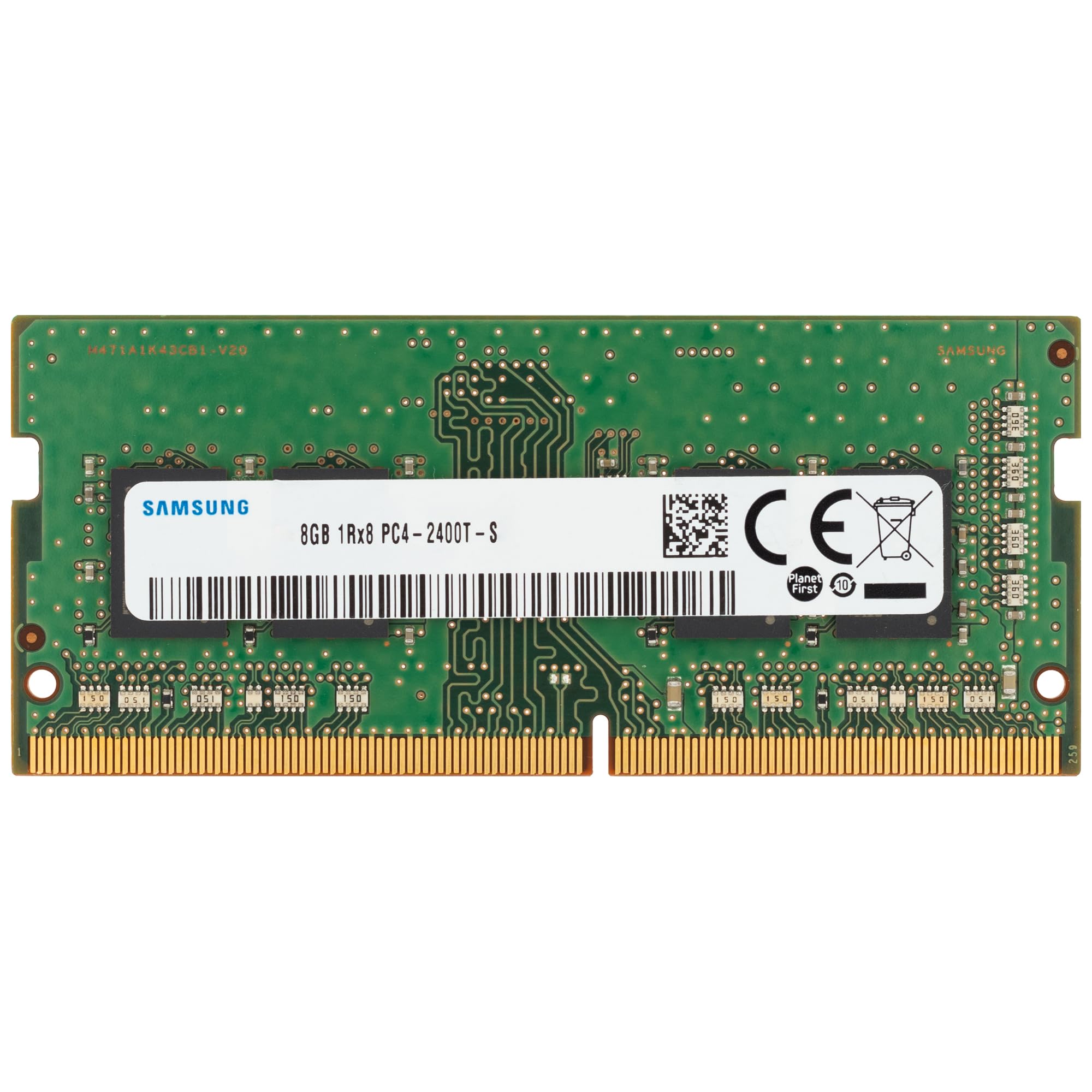 سامسونگ ۸ گیگابایت DDR4 2400 مگاهرتز PC4-۱۹۲۰۰ (PC4-۲۴۰۰ت) CL17 SODIMM 1Rx8 رتبه تک 1.2 ولت 260 پین لپتاپ، رم نوت بوک گیگابایت 8 | 1Rx8 DDR4-2400 (PC4-19200) 1 ماژول