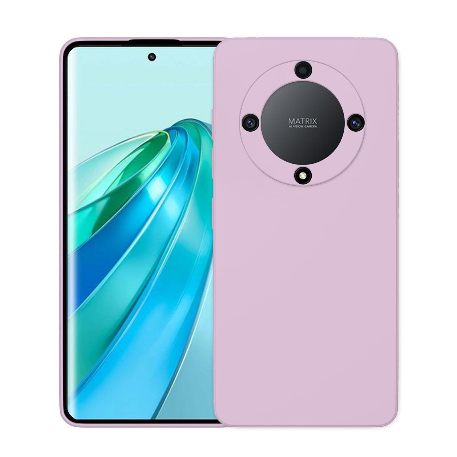 محافظ نرم سیلیکونی تلفن همراه CooToly برای Honor X9A 5G (بنفش روشن)