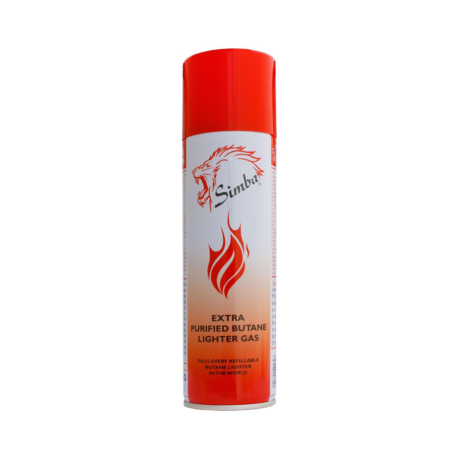 گاز سوزنک کبری Simba Extra Purified Butane نافیل (139 گرم) | شارژ گاز سوزنک با نازل چندگانه، تمامی سوزنک ها را پر می‌کند