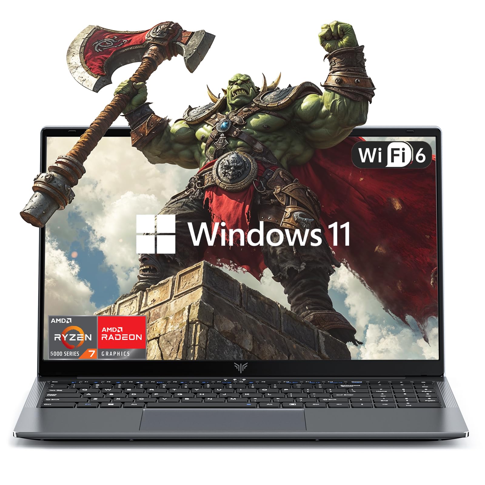 کیبورد نورپرداز دار، صفحه‌نمایش IPS ضد تازه AMD Radeon ، 6 وای فای، HDMI، USB3.2، Windows 11، گرافیک AMD Radeon، NVMe SSD 512 گیگابایت، DDR4 16 گیگابایت، پردازنده AMD Ryzen 7 5700U