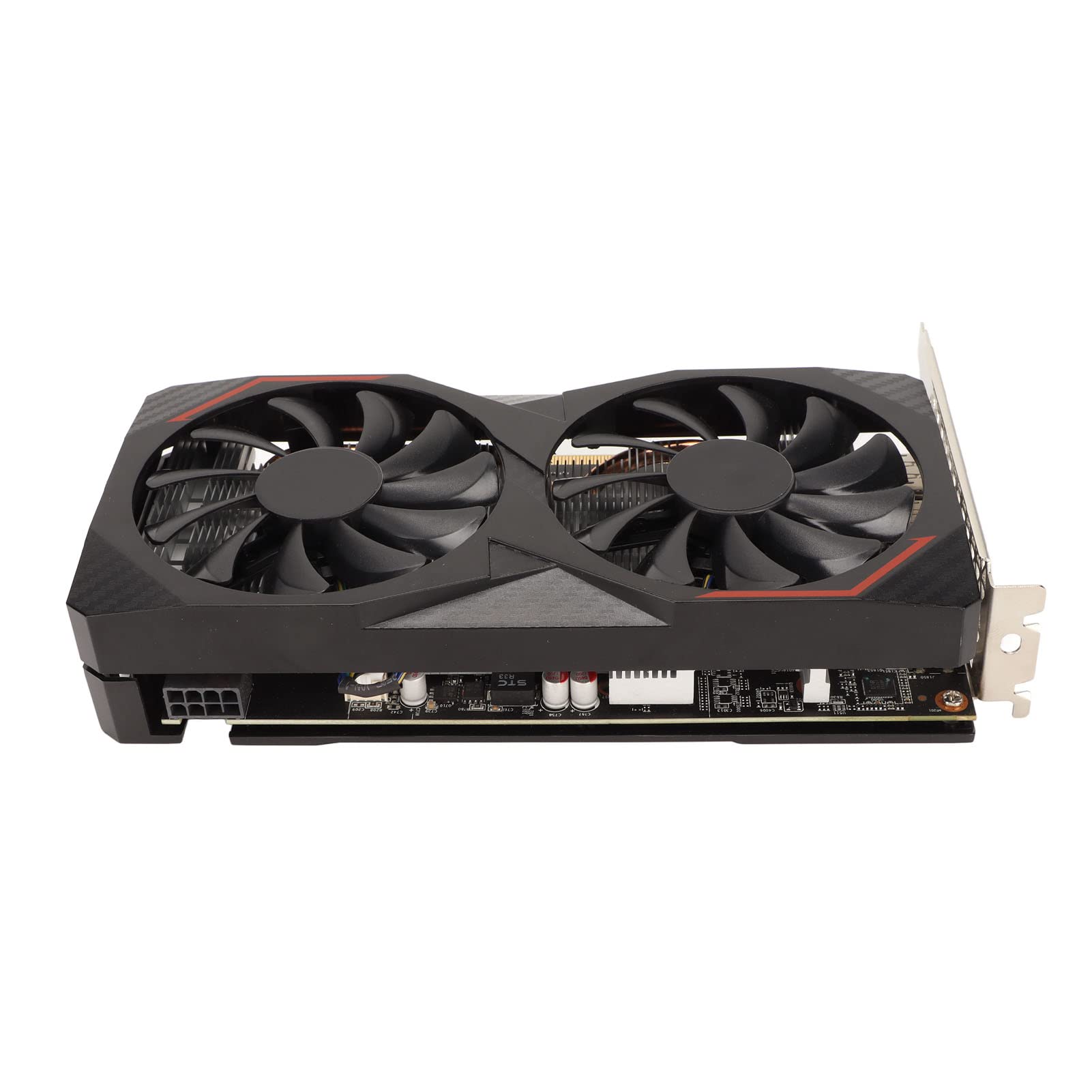 ASHATA کارت گرافیک 8 گیگابایتی بازی، سری Radeon RX 6000، : GPU 2044 مگاهرتز، GDDR5 128 بیت، 3xDP، HDMI، PCIe 3.0 x8، دو فن، 1080p Plug and Play
