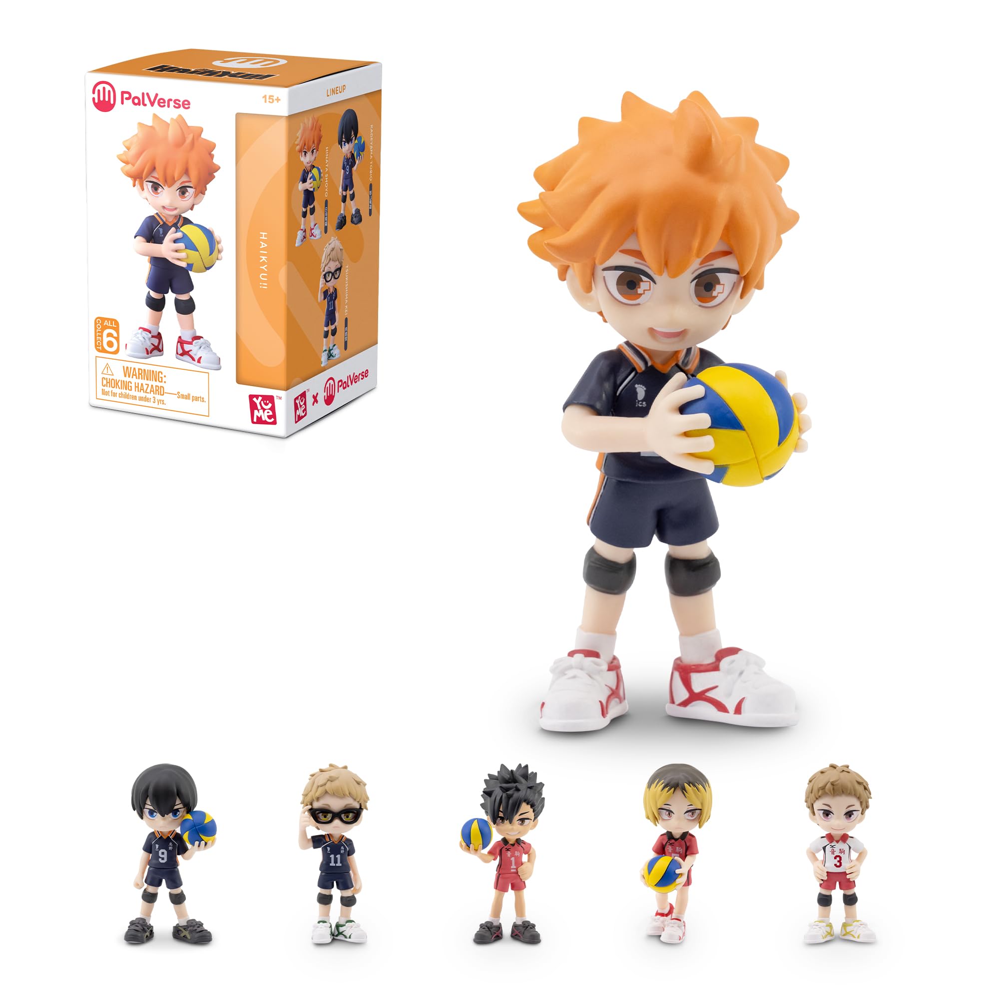 جعبه کرایی YuMe Haikyuu (1 بسته) 3.5 اینچ PVC انگشتی انگشتی اشکال مخفی برای طرفداران و کودکان - هدیه ایده‌آل برای تولد، تعطیلات و مجموعه‌داران