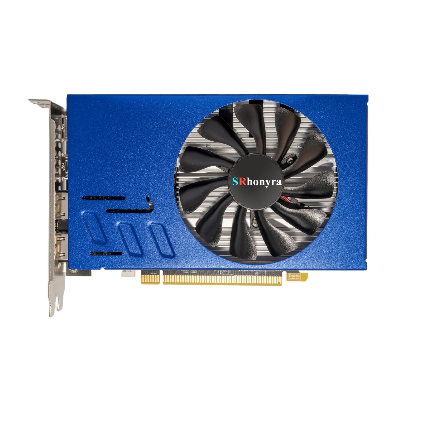 SRhonyra RX 580 4GB — کارت گرافیک GDDR5 با ۶×HDMI 1.4a برای نمایشگرهای متعدد، GPU ۲۵۶ بیت، رابط PCIe 3.0 ×16، پشتیبانی از DirectX 12، OpenGL 4.5 و HDCP، خروجی صوتی ۶ کاناله، ۶HDMI ۴ گیگابایت RX 580