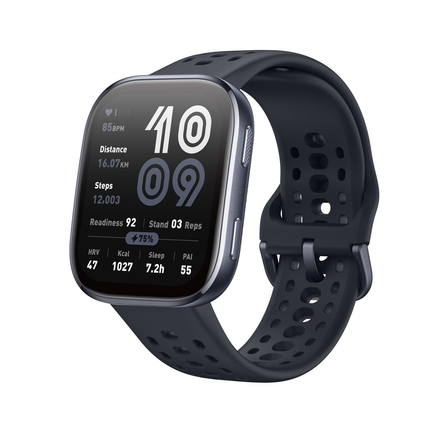 ساعت هوشمند Amazfit Bip 6 با صفحه نمایش 46 میلی‌متر، باتری 14 روزه، صفحه نمایش AMOLED 1.97 اینچ، GPS و نقشه‌های رایگان، هوش مصنوعی، تماس و پیام بلوتوث، پیگیری سلامت، ورزش و خواب، بیش از 140 حالت ورزشی، مقاوم در برابر آب 5 اتمسفر، رنگ مشکی