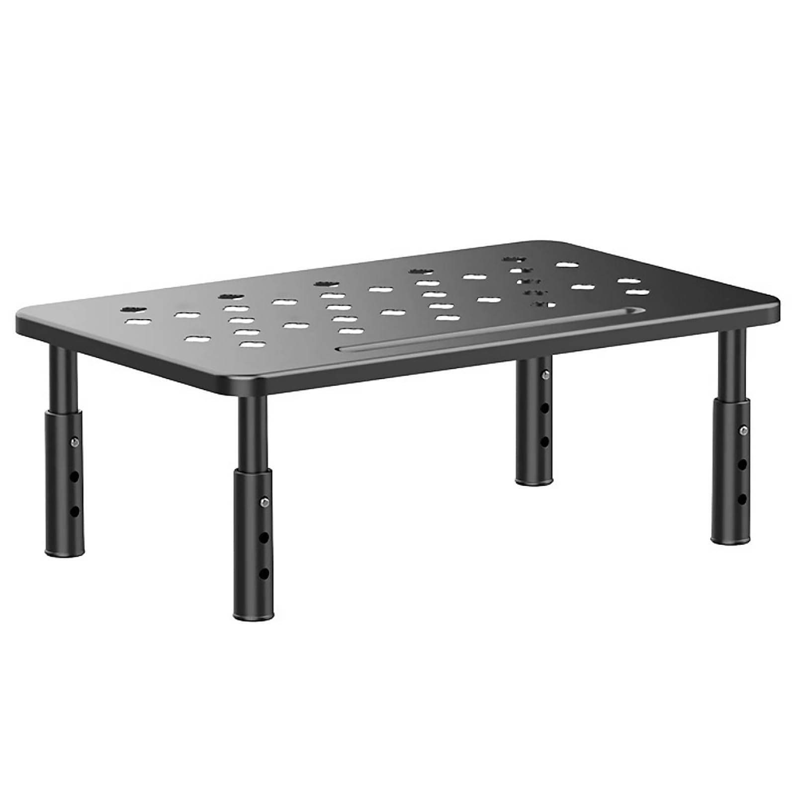 پایه نگهدارنده مانیتور Beauenty، نگهدارنده مانیتور با قابلیت تنظیم ارتفاع 3 مرحله‌ای، نگهدارنده مانیتور با گرده‌گیرهای هوا، پایه لپ تاپ برای میز، نگهدارنده لپ تاپ، سازماندهی میز برای مانیتور، لپ تاپ، کامپیوتر شخصی، پرینتر (مشکی)