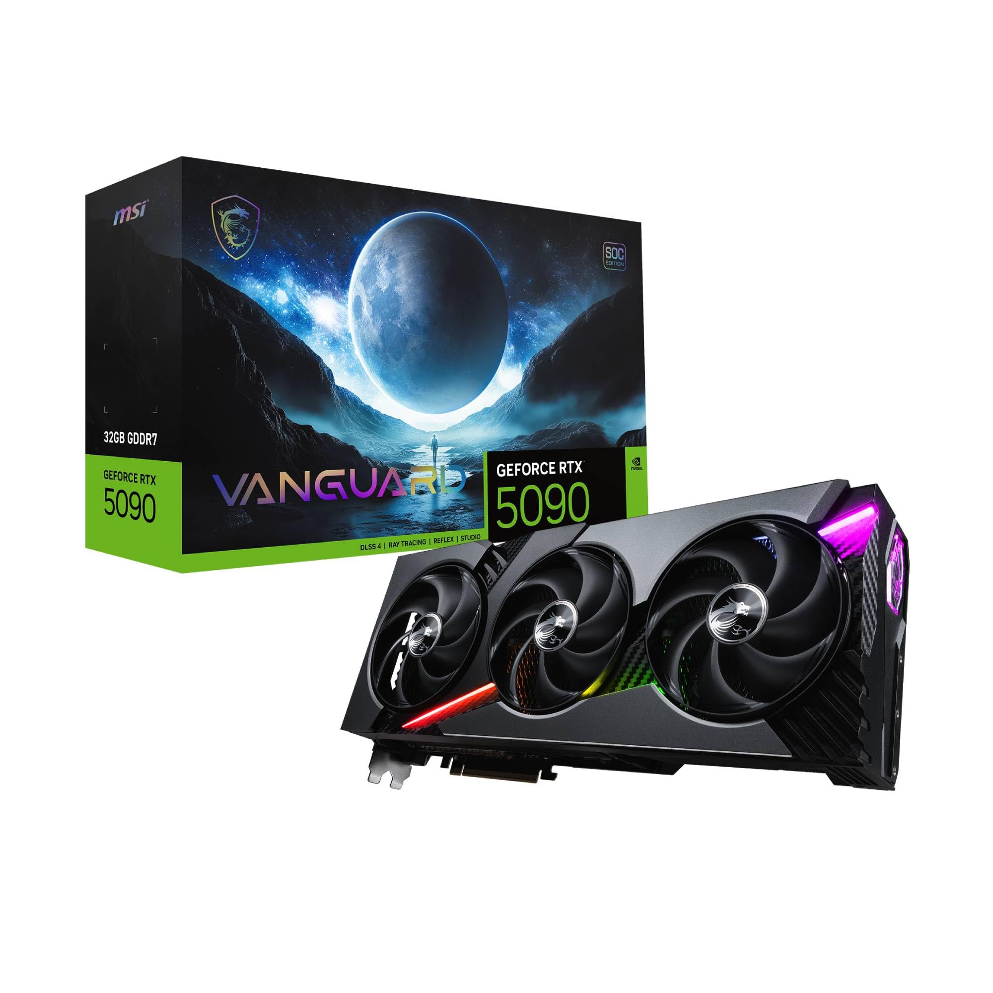 مبدل گرافیکی MSI GeForce RTX 5090 32G Vanguard SOC Board VD8999