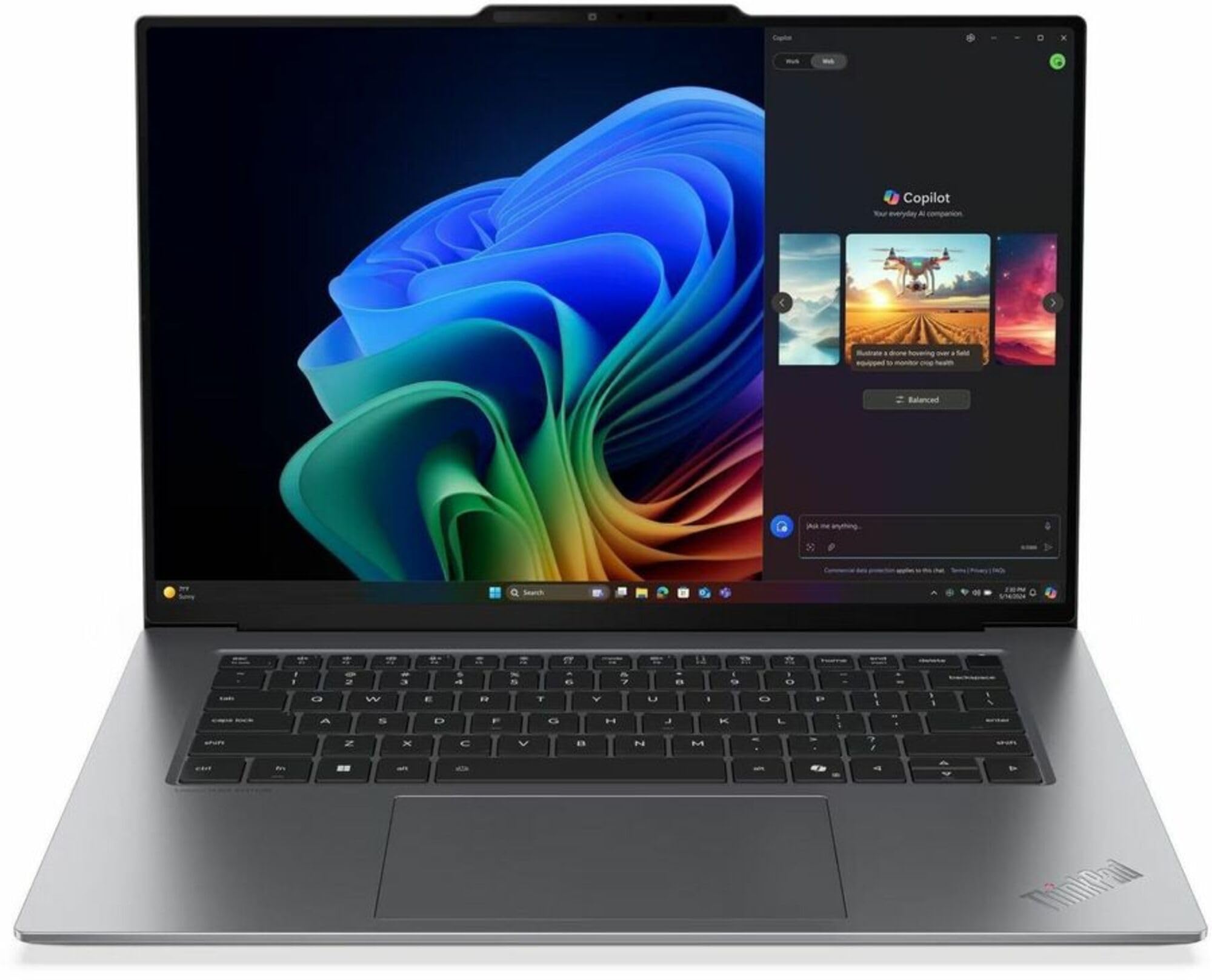 لپ تاپ لنوو تینک‌پد X9-15 نسل 1 21Q60025US 15.3 اینچ کوپایلوت+ PC نوت بوک - 2.8K - اینتل کور آلترا 7 268V - فناوری وی-پرو - پلتفرم اینتل Evo - 32 گیگابایت - 1 ترابایت حافظه جامد - صفحه کلید انگلیسی - مشکی، خاکستری