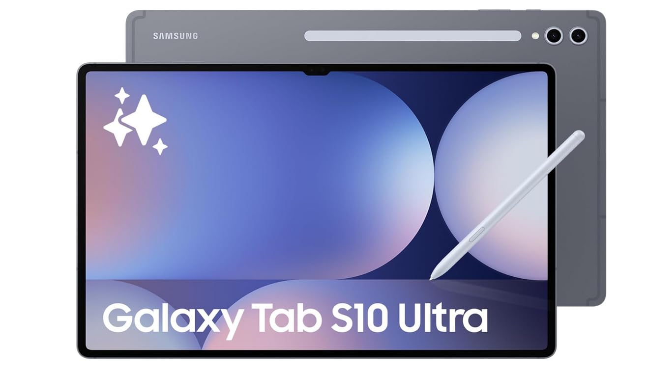 تبلت هوش مصنوعی Samsung Galaxy Tab S10 Ultra، تبلت اندروید، وای فای، ۱۲ گیگابایت رم، ۲۵۶ گیگابایت حافظه ذخیره‌سازی، صفحه‌نمایش AMOLED، ضد‌انعکاس، مقاوم، قلم S در پکیج، رنگ خاکستری ماه‌سنگ - نسخه بین‌الملل