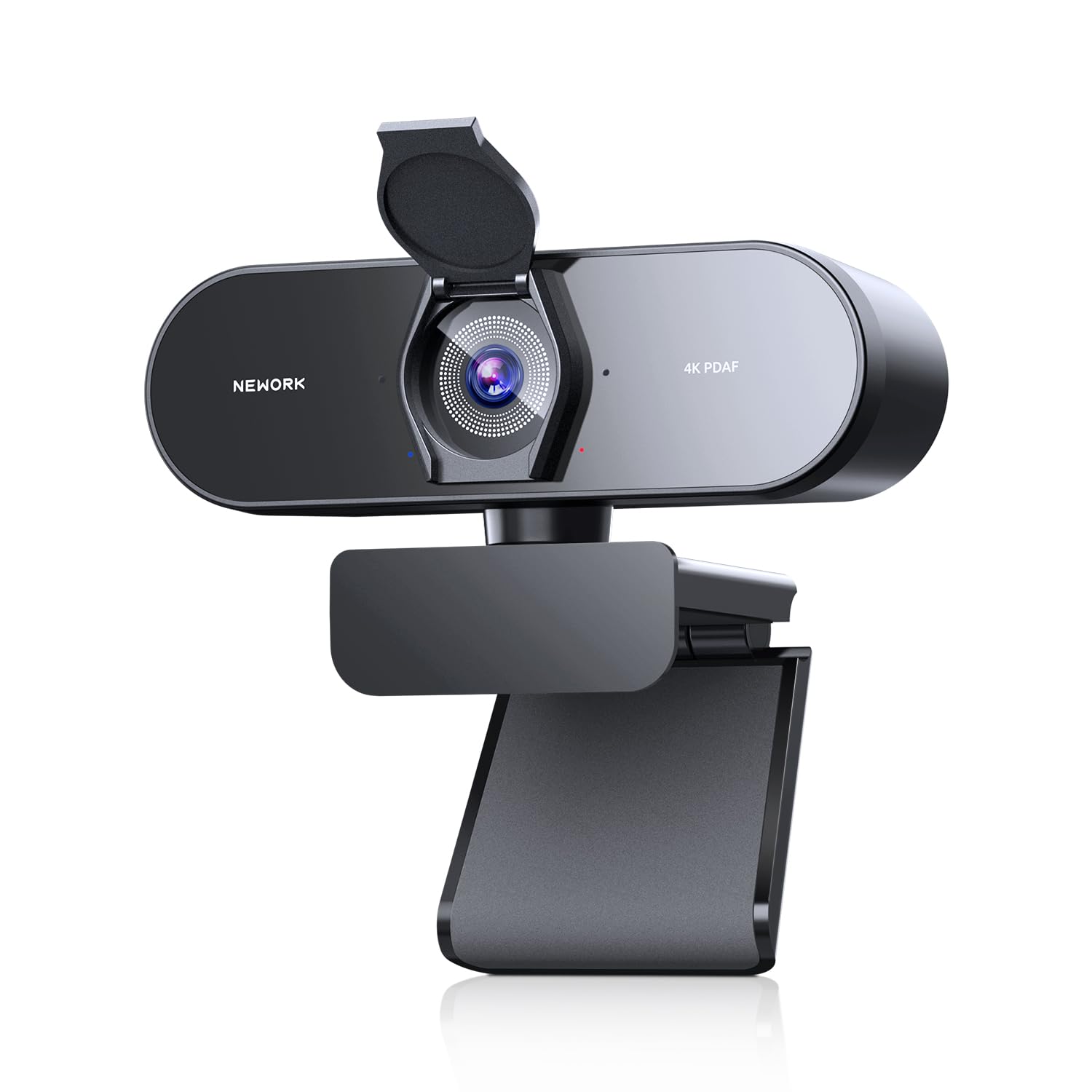وب‌کم 4K NEWORK با حسگر سونی، فوکوس خودکار PDAF، 1080P @ 60FPS، 2 میکروفون کاهش نویز، اصلاح نور خودکار، ورودی و پخش USB، پوشش حفظ حریم خصوصی، 79 درجه زاویه دید، دوربین استریمینگ برای کامپیوتر، مک، لپ‌تاپ، تماس‌های ویدئویی