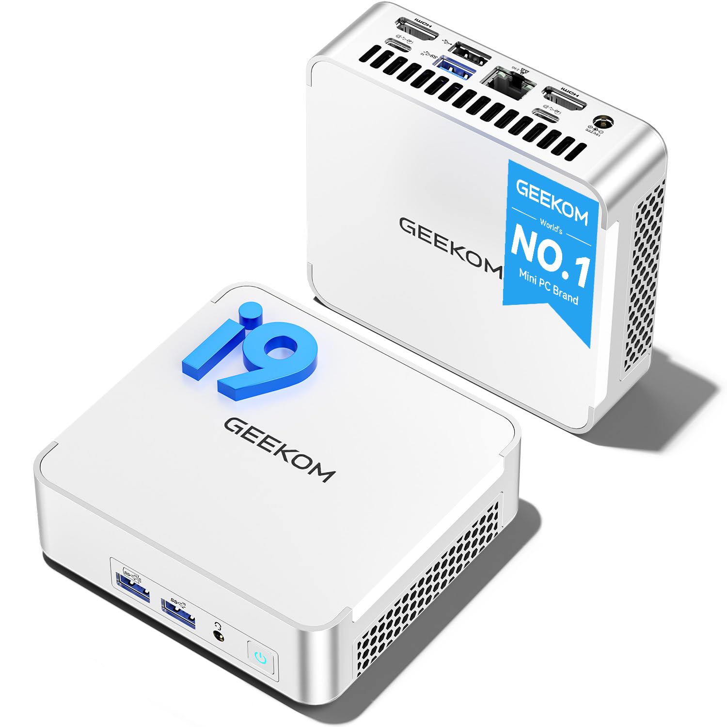 GEEKOM Mini PC XT13 Pro، Intel Core i9 13900HK (14C/20T، تا 5.4 گیگاهرتز، 24 مگابایت) کامپیوتر های رومیزی تجاری، 32 گیگابایت DDR4 RAM 1 ترابایت SSD PCIe 4.0، 2xUSB4/8K HDR/WiFi 6E/BT5.3/ویندوز 11 پرو، دفتر مینی کامپیوتر I9-13900HK 32+1 ترابایت.