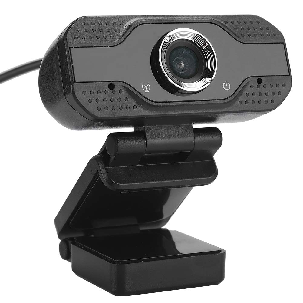 وب‌کم 1080P با میکروفون و اسپیکر، دوربین وب کامپیوتری HD USB، زاویه دید گسترده برای کنفرانس‌ها، تماس‌های آنلاین، دوربین استریمینگ، پلاگ اند پلی، برای کامپیوتر دسکتاپ یا لپتاپ