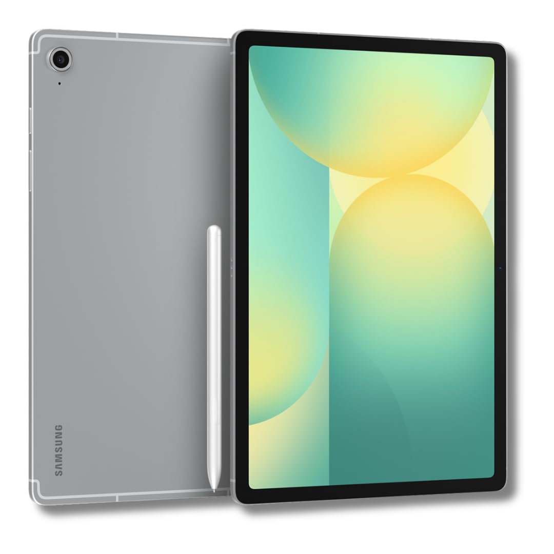 ترجمه: تبلت Samsung Galaxy Tab S10 FE با S-Pen | 128 گیگابایت، 8 گیگابایت رم، فقط Wi-Fi | صفحه نمایش 10.9 اینچ LCD، Wi-Fi 6E، تبلت اندروید 15 با دوربین 4K | مدل بین‌المللی X520 | پکیج شارژر سریع 25W (نقره‌ای)