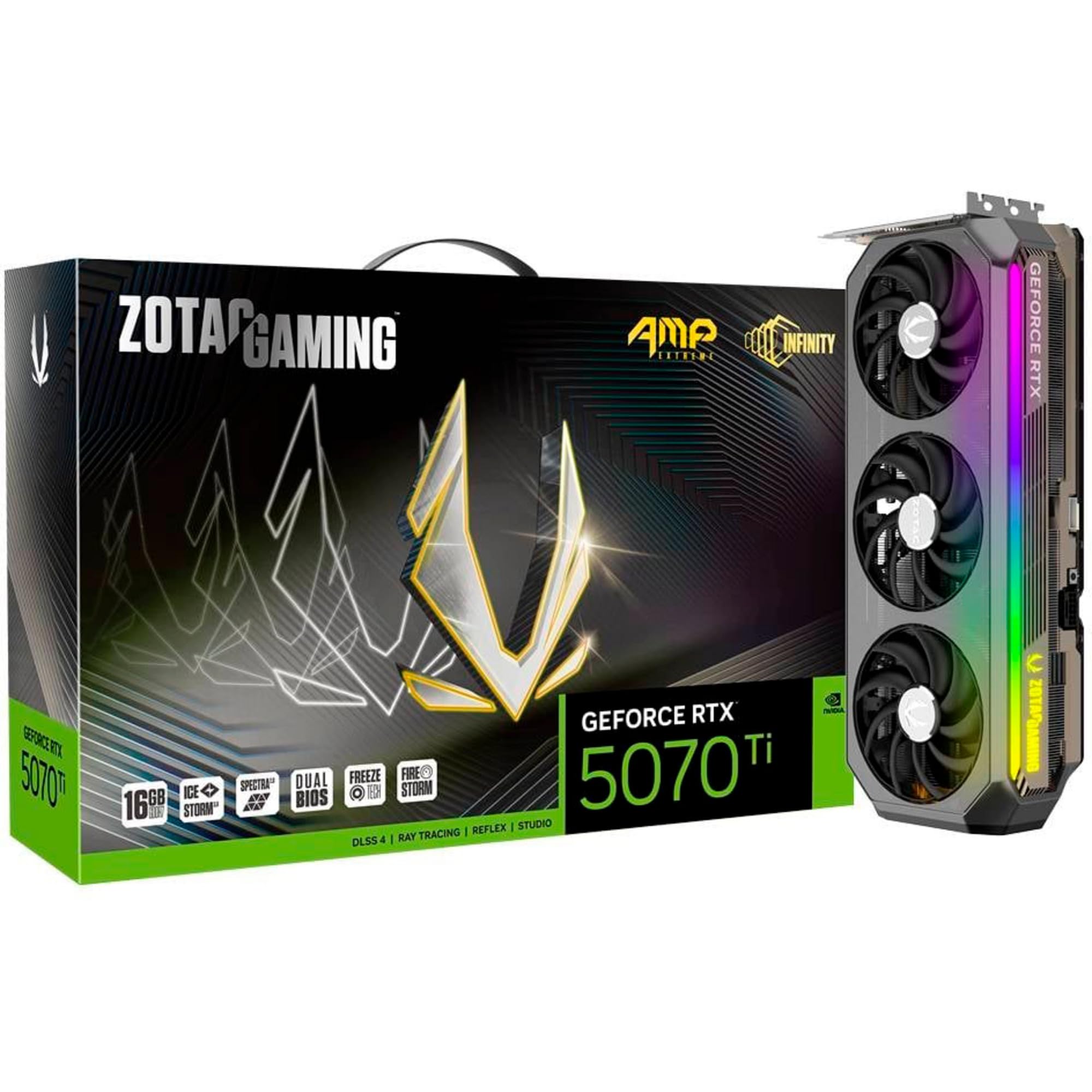 کارت گرافیک Zotac Gaming GeForce RTX 5070 Ti AMP Extreme Infinity 16GB GDDR7 - ZT-B50710B-10P
