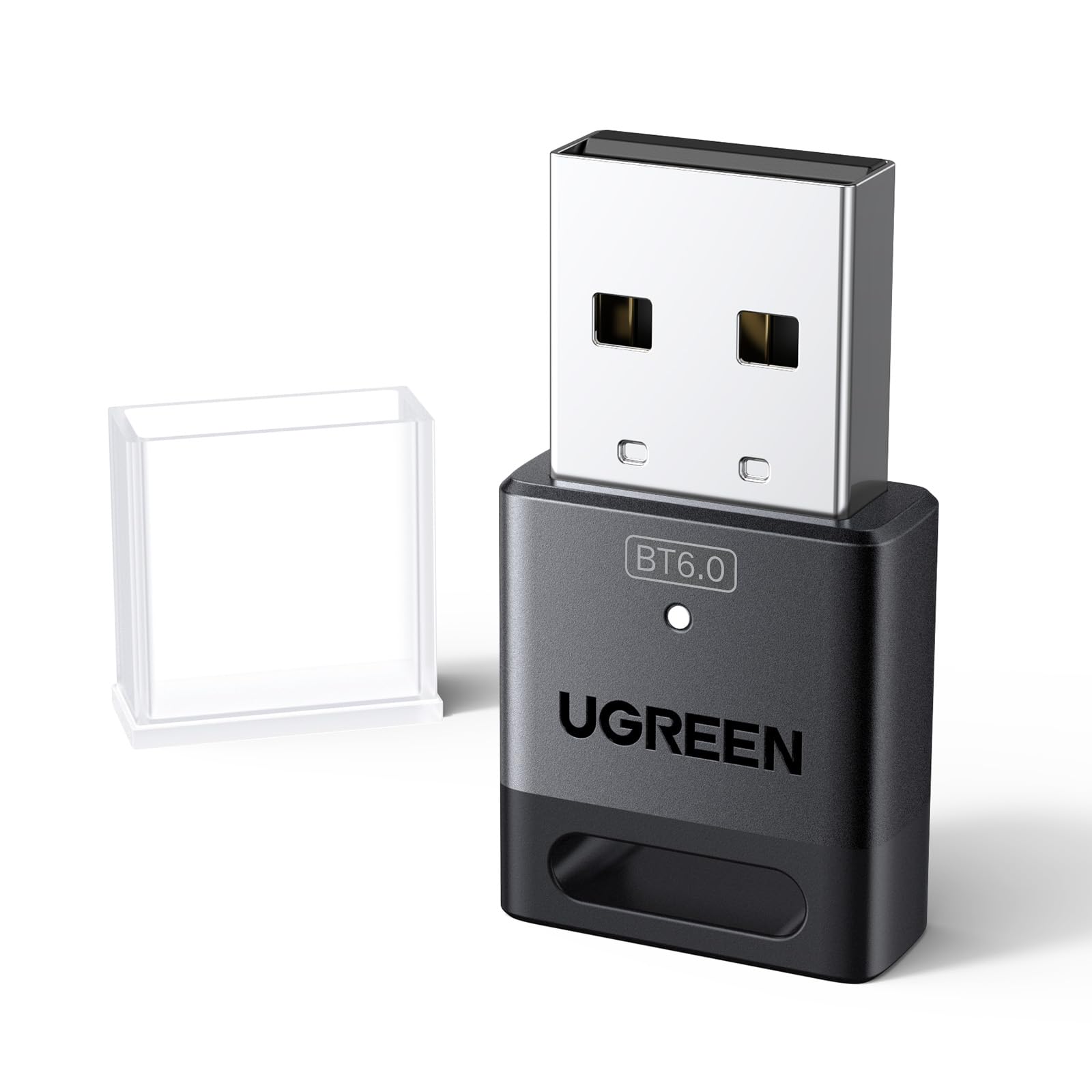 UGREEN USB Bluetooth Adapter 6.0, Plug & Play for Windows 11/10/8.1, Bluetooth Receiver and Transmitter for Keyboard, Mouse, Headphones, Speakers, Laptop, Game Controller and Printer