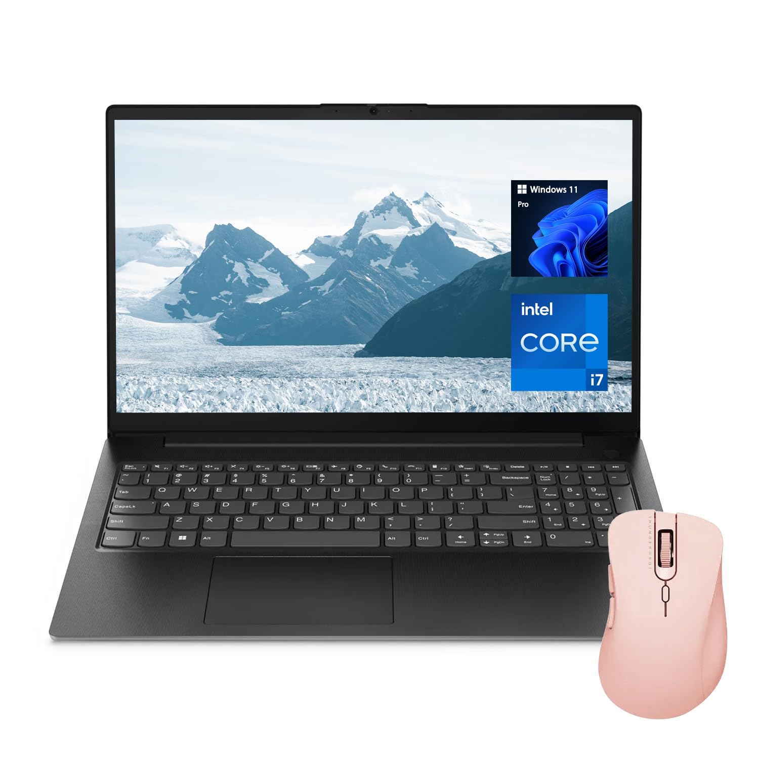 لپ‌تاپ لنوو V15 Premium برای تجارت و کار، نمایشگر FHD 15.6 اینچ، پردازنده Intel i7-13620H نسل 13، 16GB RAM، 1TB SSD، وبکم، HDMI، Wi-Fi 6، ویندوز 11 پرو، مشکی، بسته با موس بی‌سیم Thunderobot 16GB RAM | 1TB SSD i7-13620H